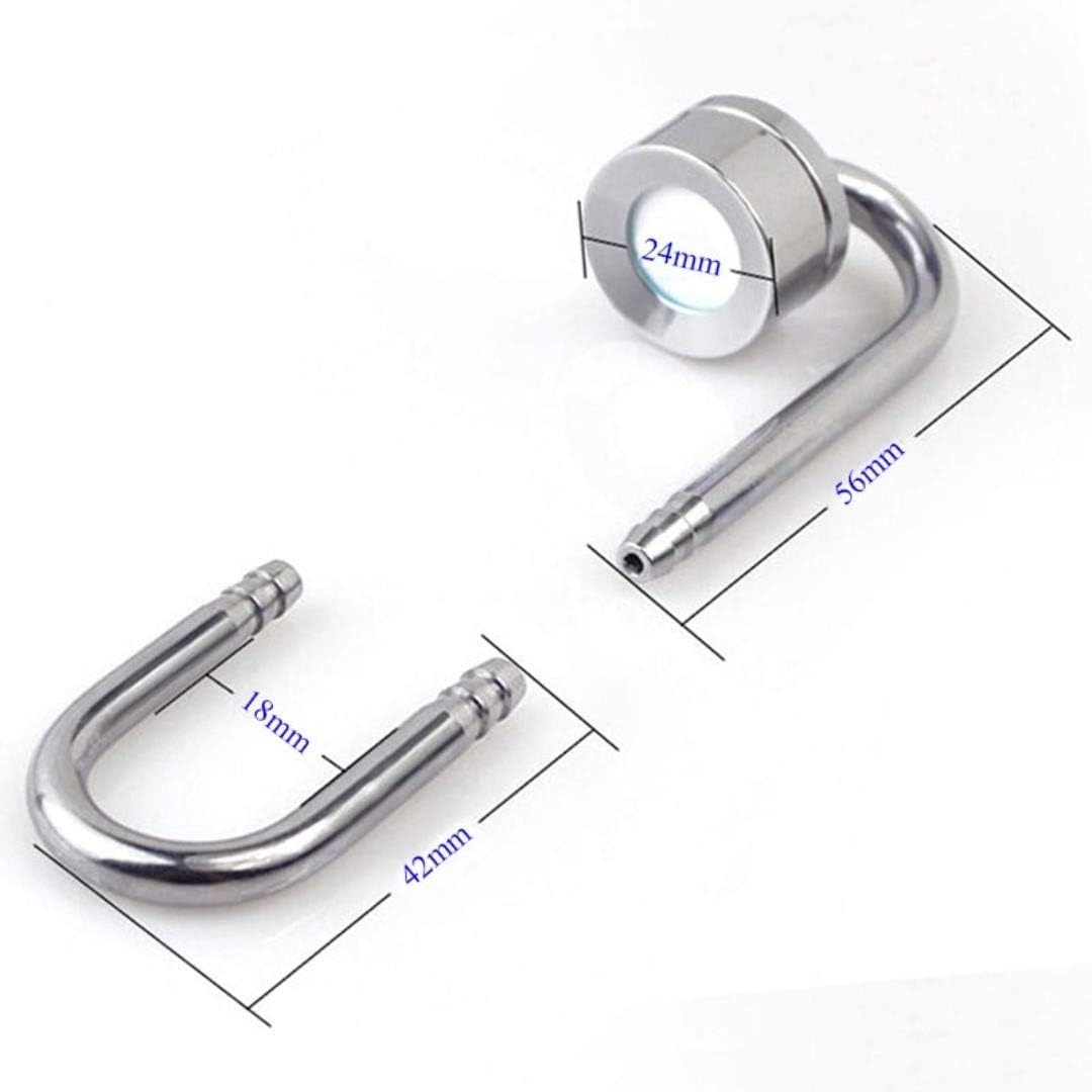 CO2 Stainless Steel Diffuser 4 PCS, CO2 Regulator & U Shape Tube & Check Valve & Suction Cup, DIY for Freshwater Fish Planted Aquarium Tank Aquatic Plants image number 6