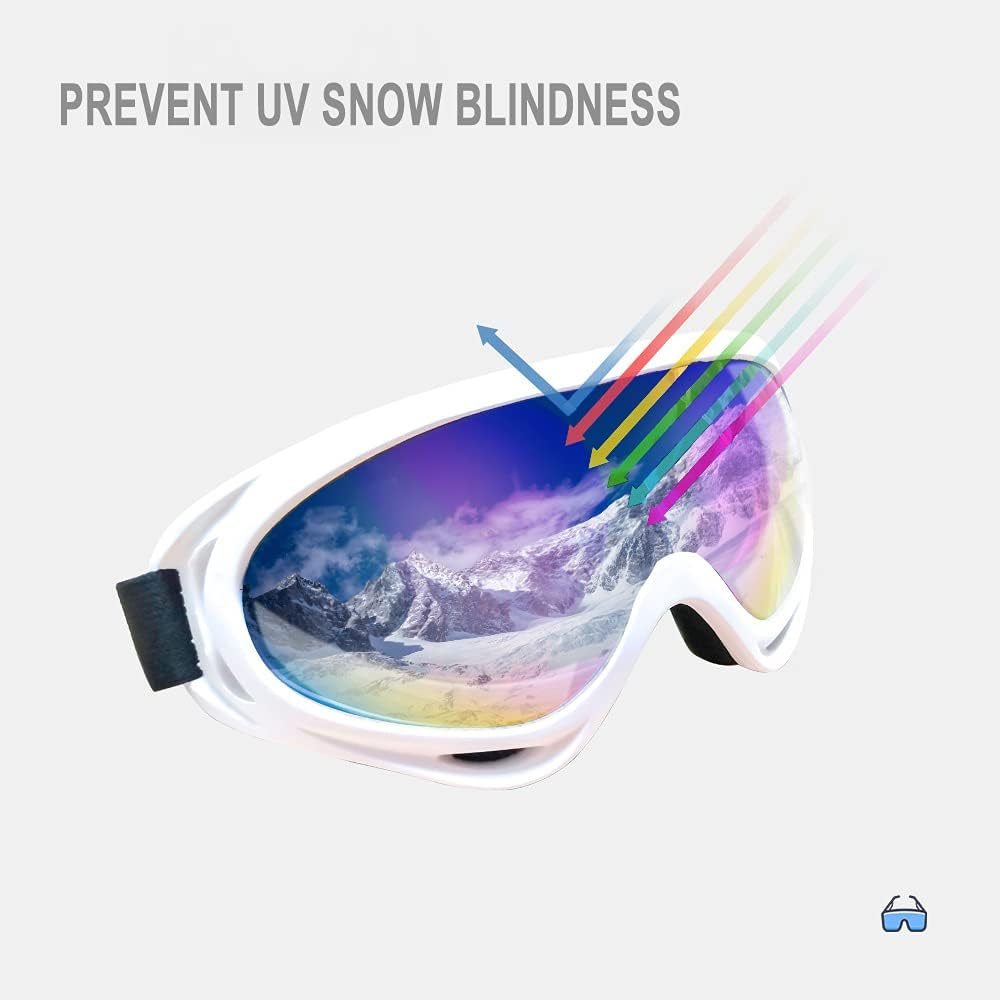 Ski Snowboard Goggles UV Protection anti Fog Snow Goggles for Men Women Youth image number 4