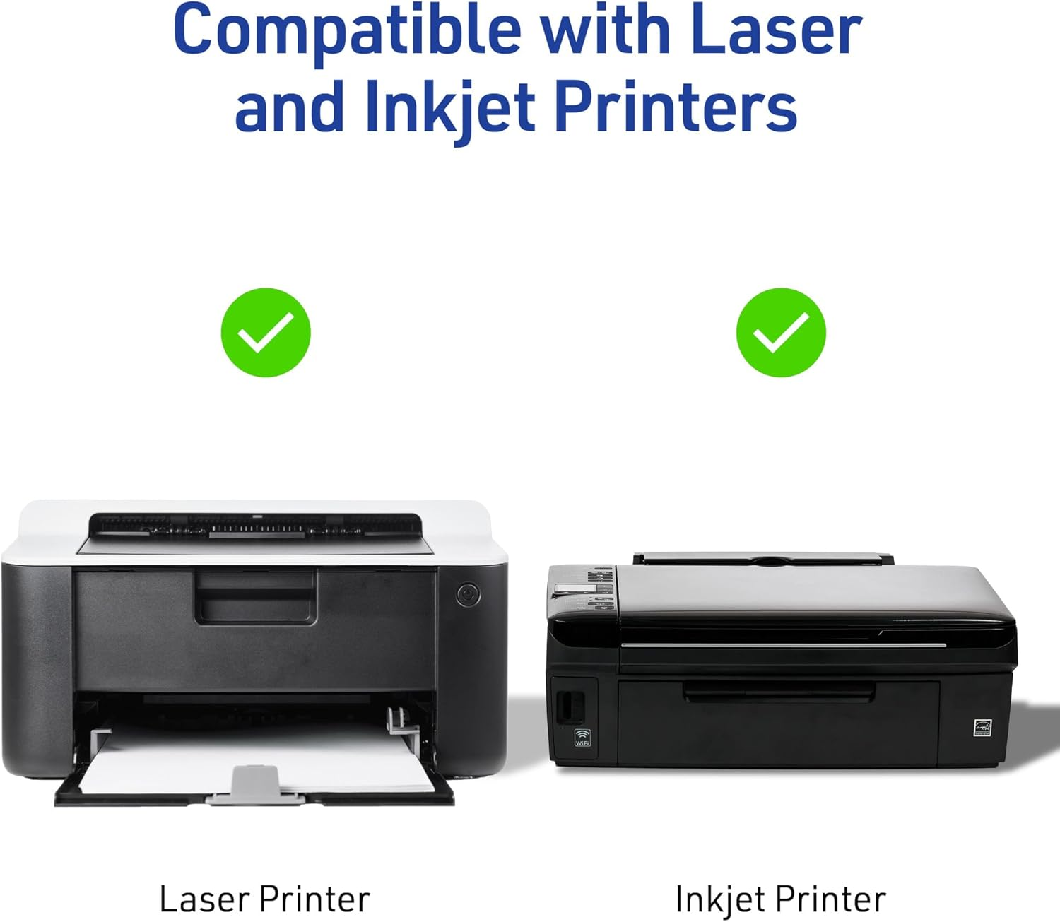 Avery Half-Sheet Printable Shipping Labels, 5.5" X 8.5" Customizable Stickers, White, 20 Blank Mailing Labels, Great for Mailing, Shipping, Organizing, and More (18126)