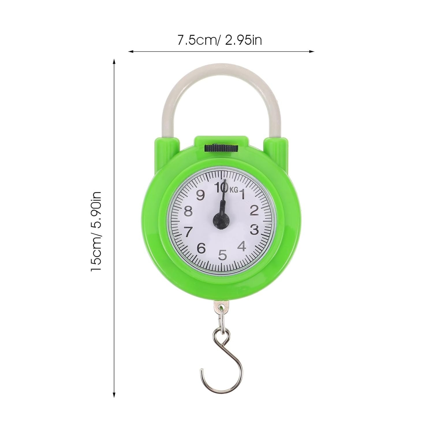 Abaodam Portable Spring Scale for Luggage Weight Manual Travel Suitcase Scale High Precision Small for Easy Carry image number 3