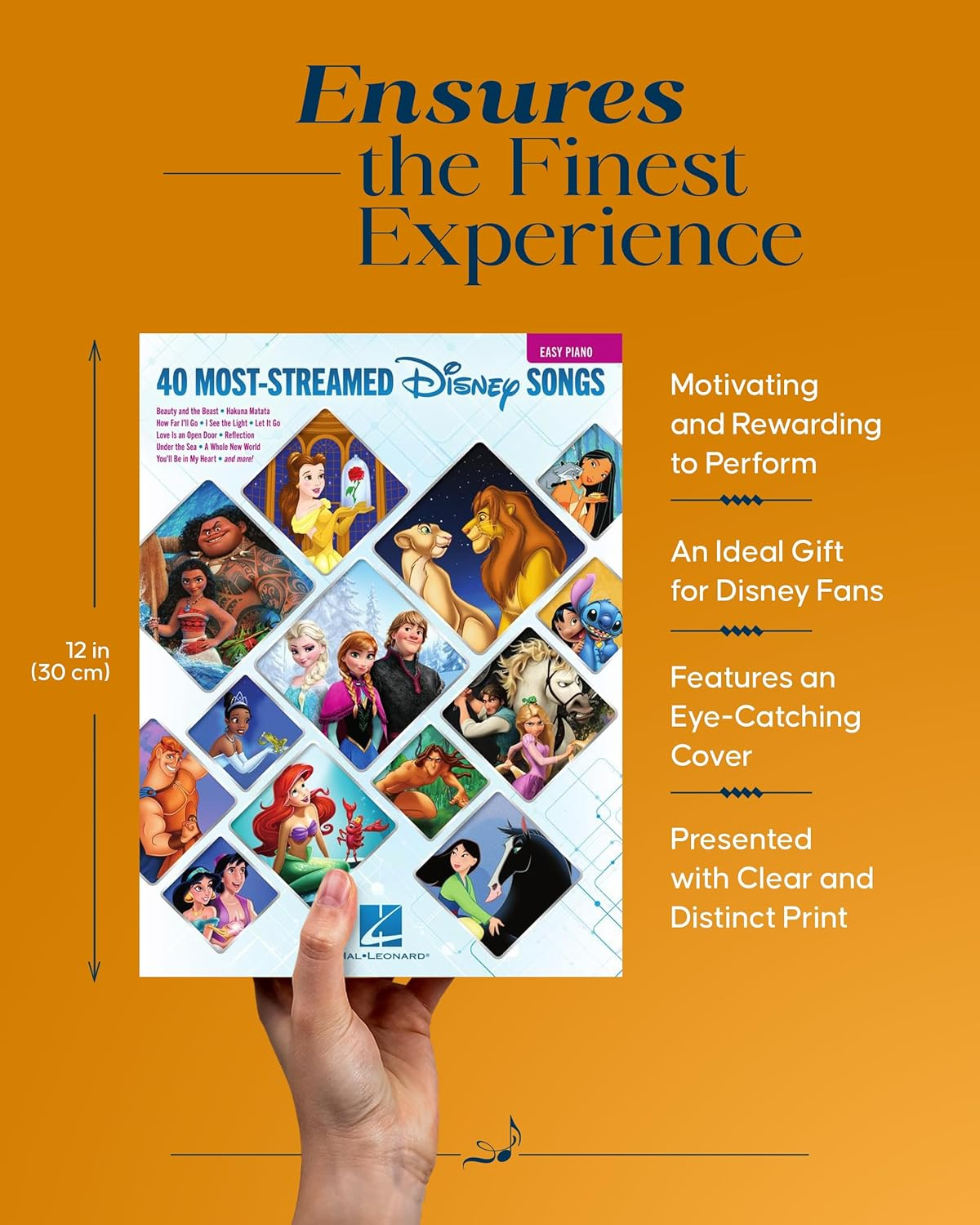 Hal Leonard the 40 Most-Streamed Disney Songs Book: for Easy Piano image number 4