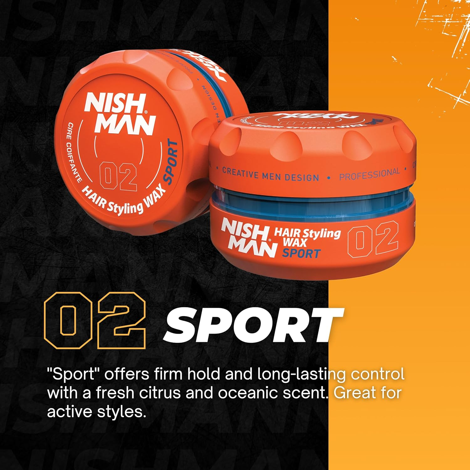 Nish Man HAIR Styling GEL WAX Sport 02 image number 6