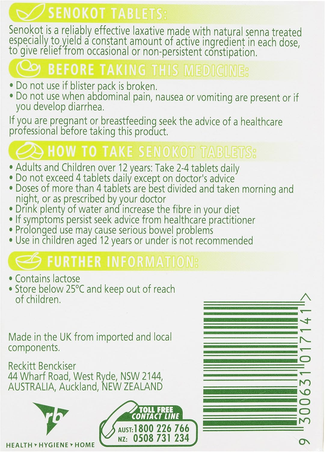 Senokot Tablets Constipation Relief (Count of 100) image number 2