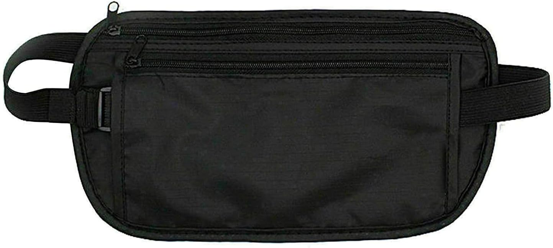 Yuanyoutong Secure Travel Money Belt, Anti-Theft Passport Holder Travel Wallet for Men Women, Hidden under Clothes Belt Wallet, Security Travel Pouch, Waterproof Waist Bumbag for Money, Cards And