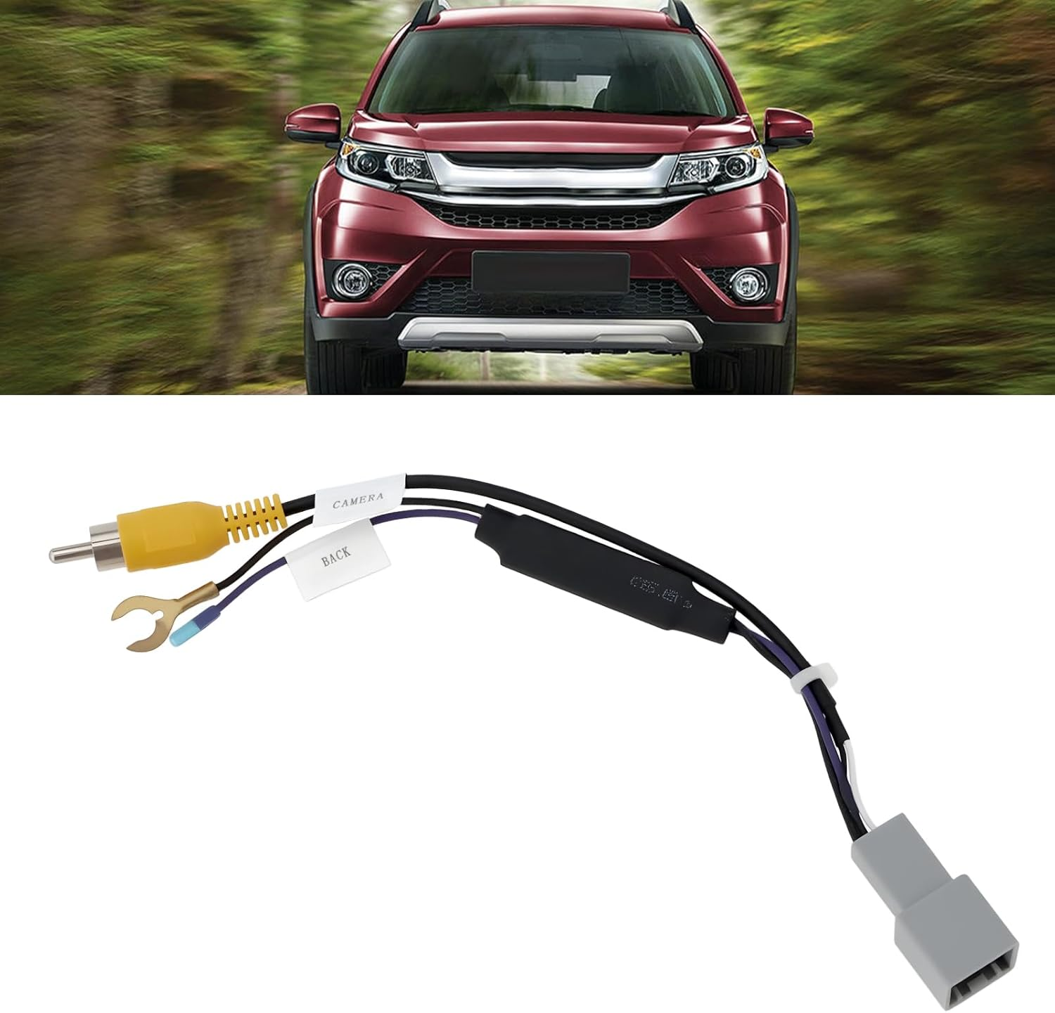 Ecsing 8-Pin Reverse Camera Video Output Adapter Cable Compatible with Honda BRV 2014&ndash;2018 image number 5