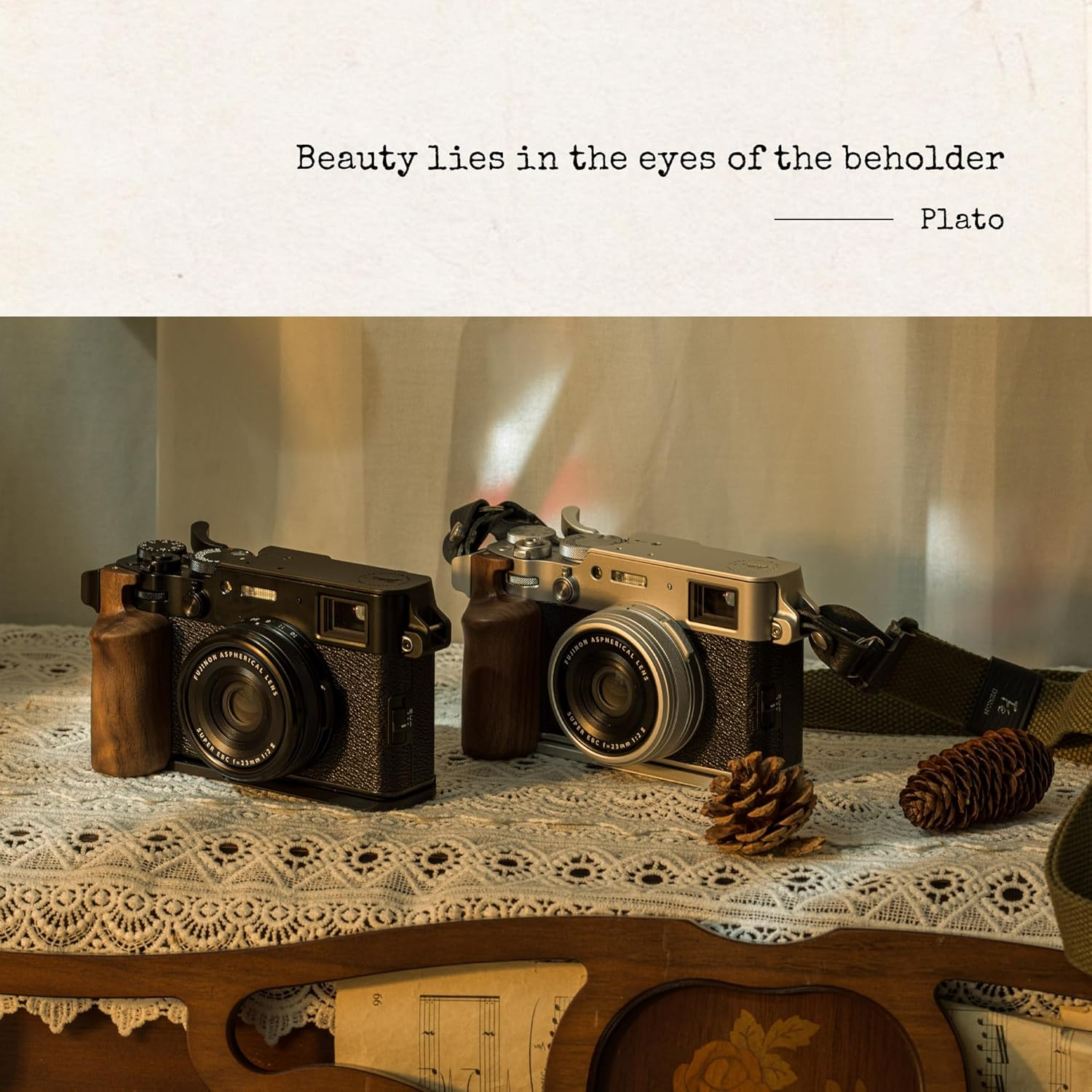 Tilta Vintage Camera Cage Compatible with Fujifilm X100VI &ndash; Black | Travel Kit | Thumb Grip | Strap Attachments | ARCA Ready | Lightweight & Durable TA-T70-B-B image number 7