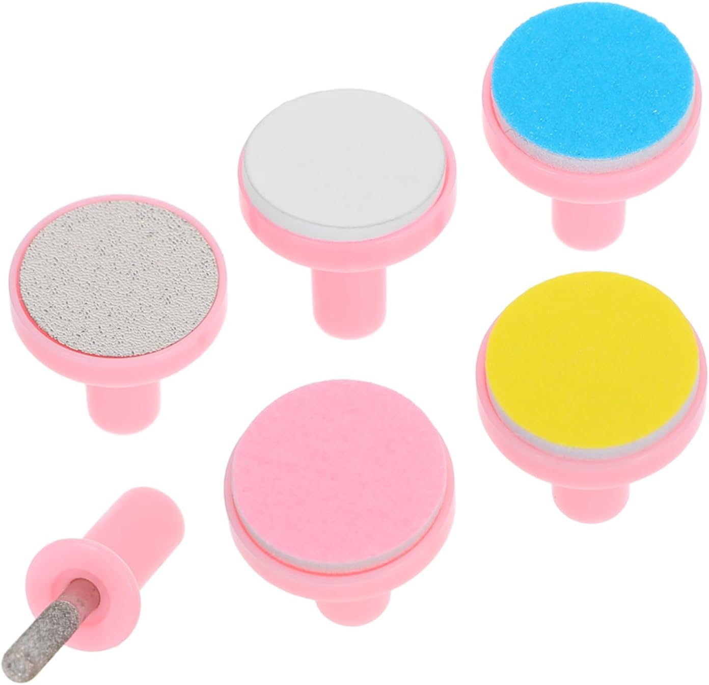 OHPHCALL 6Pcs Nail Trimmer Replacement Pads Grinding Head for Electric Nail File Manicure Adult Boys and Girls image number 1