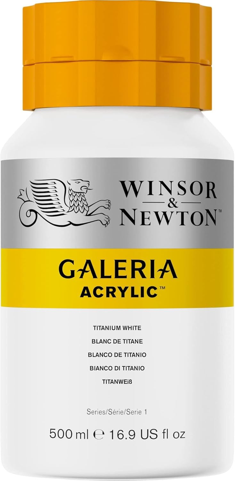 Winsor & Newton Galeria Acrylic Color Tube, 500Ml, Titanium White image number 5