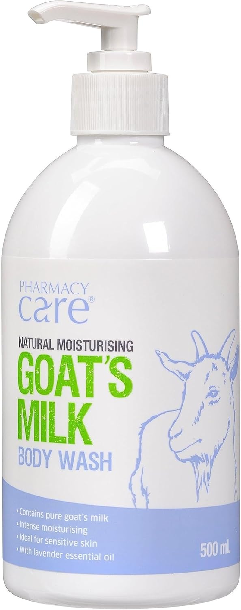 Pharmacy Care Natural Moisturising Goat'S Milk Body Wash 500 Ml