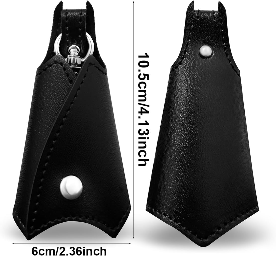 2 Pieces Bat Shaped Car Keychain, Creative Motorcycle Keychain, PU Leather Keychain, Personalized Keychain, Women Man, Key Holder Car Accessories, Black image number 2