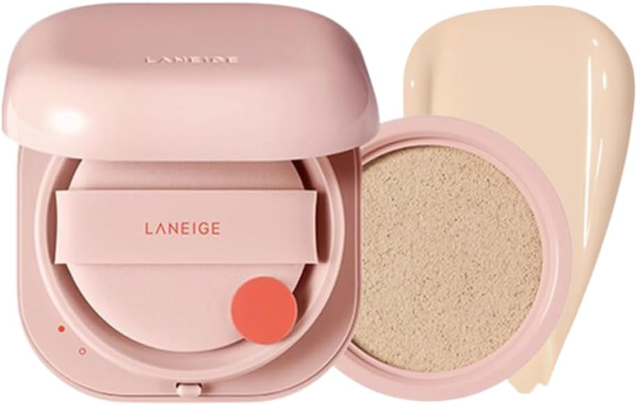 NEO Cushion Glow, 6 Shades Available, Long Lasting Refill Set for Laneige (21C1 Cool Beige)