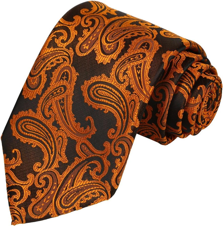 Kissties Mens Necktie Paisley Tie + Gift Box