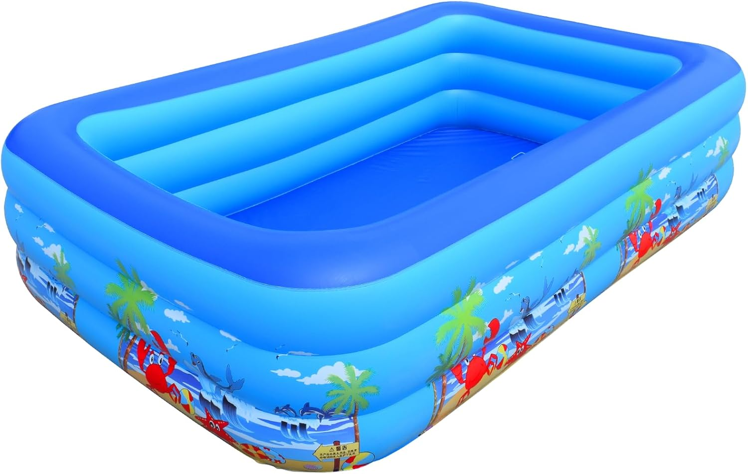 Baiao Inflatable Swimming Pool, Inflatable Swimming Pool for Adults, 78.7" Thickened Family Swimming Pool for Family Day, Outdoor, Garden, Backyard, Summer Water Party(200Cm) image number 5