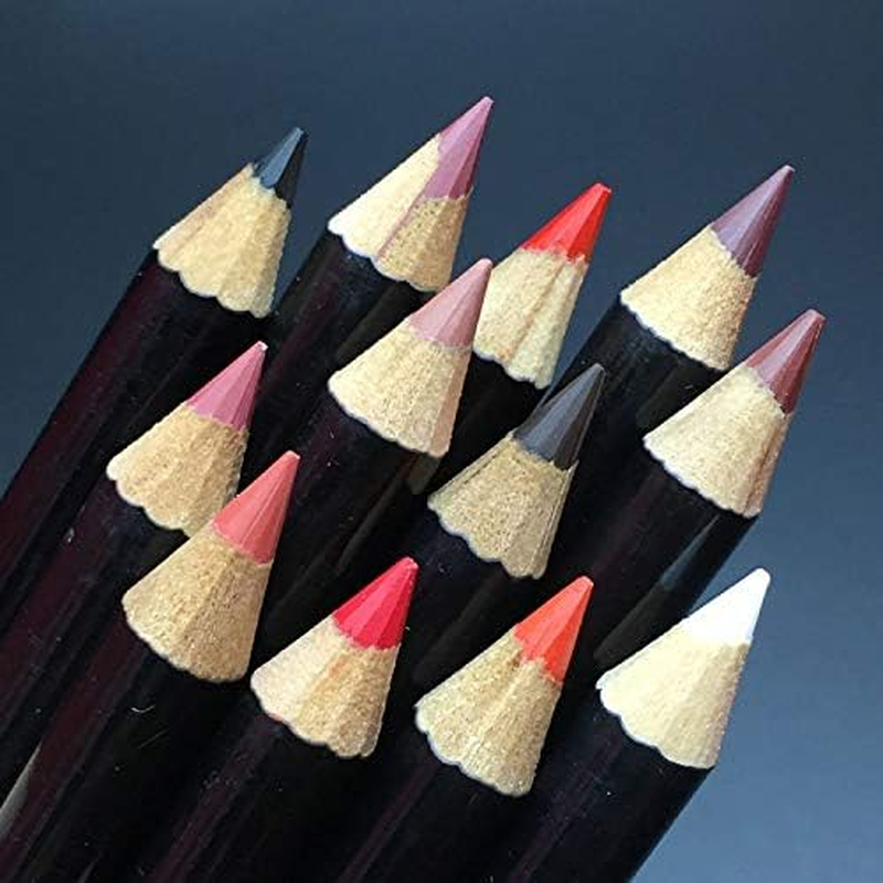 12Pc Ultra Fine Lip Liner Set of 12 Color Waterproof Long Lasting Matte Lip Liner Pencil image number 3