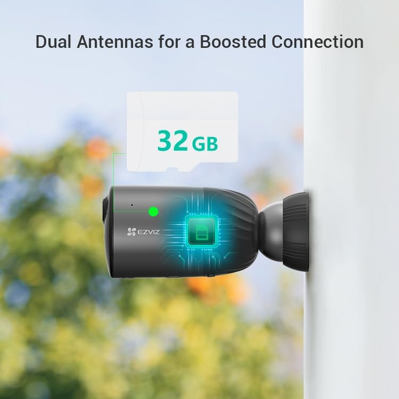 EZVIZ Outdoor Security Camera Wireless, Solar/Battery Operated Security Camera, 210-Day Battery Life, IP66 Waterproof, Color Night Vision, 1080P, Human Detection, Includes Solar Panel (BC1C 2MP KIT) image number 5