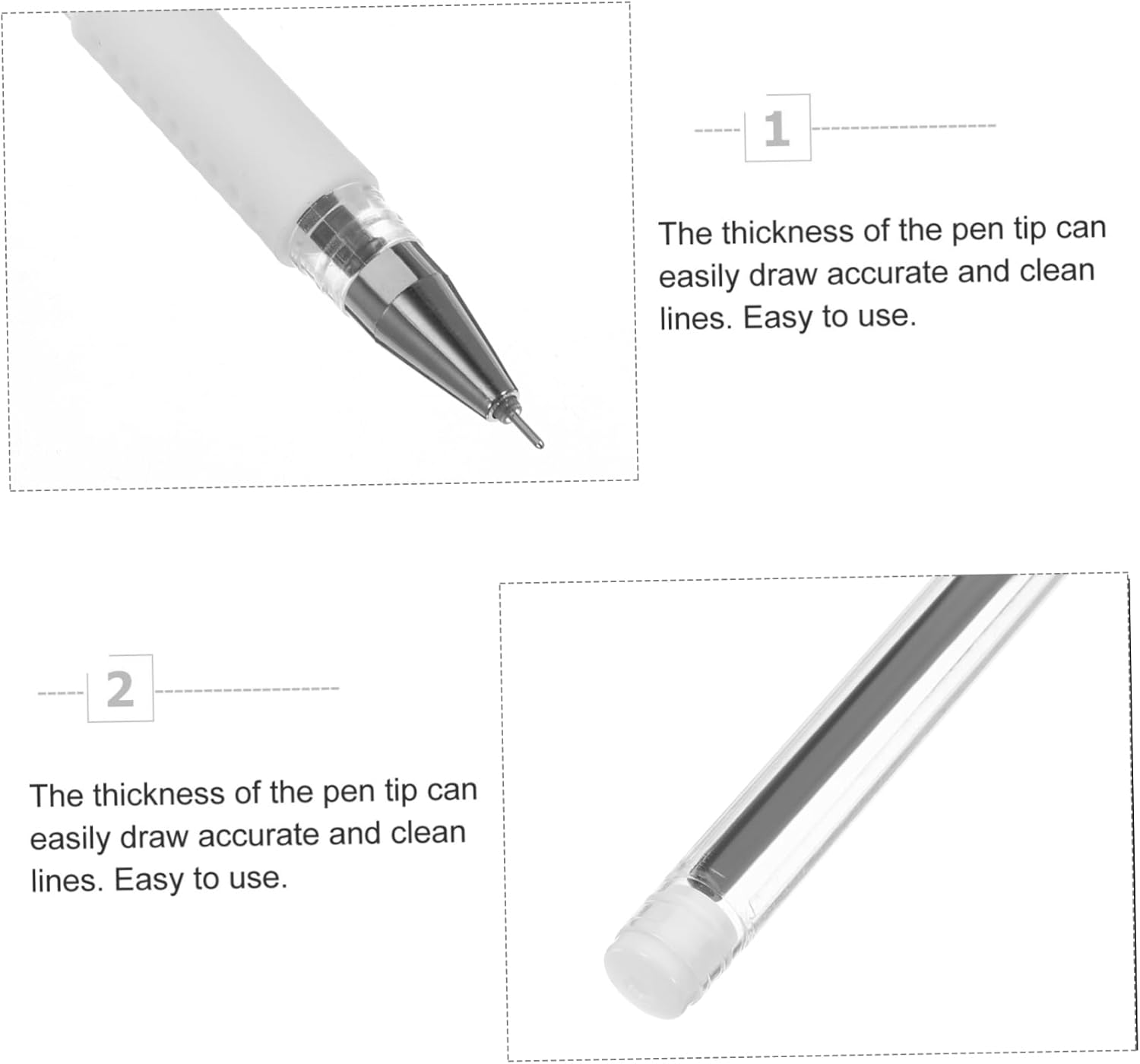 Healeved Waterproof Marking Pen 3Pcs Black Eyebrow Microblading Position Pens for Tattooing and Salon Use image number 4