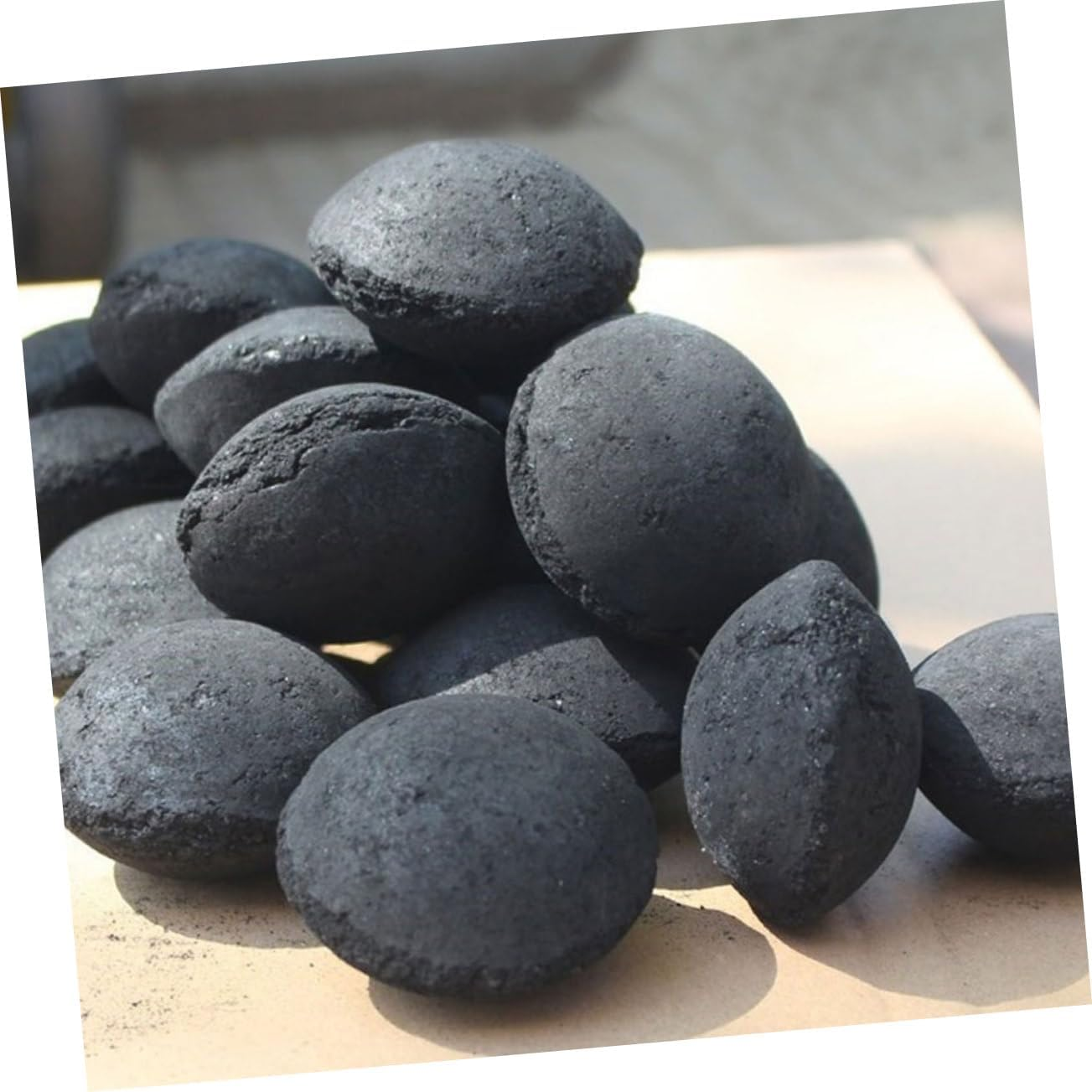 HANABASS 1 Pack BBQ Charcoal Organic Charcoal Briquette Hardwood Lump Charcoals Charcoal for Grilling Hardwood Briquettes Fireplace Charcoal Bamboo Charcoal Blend Camping Tool image number 6