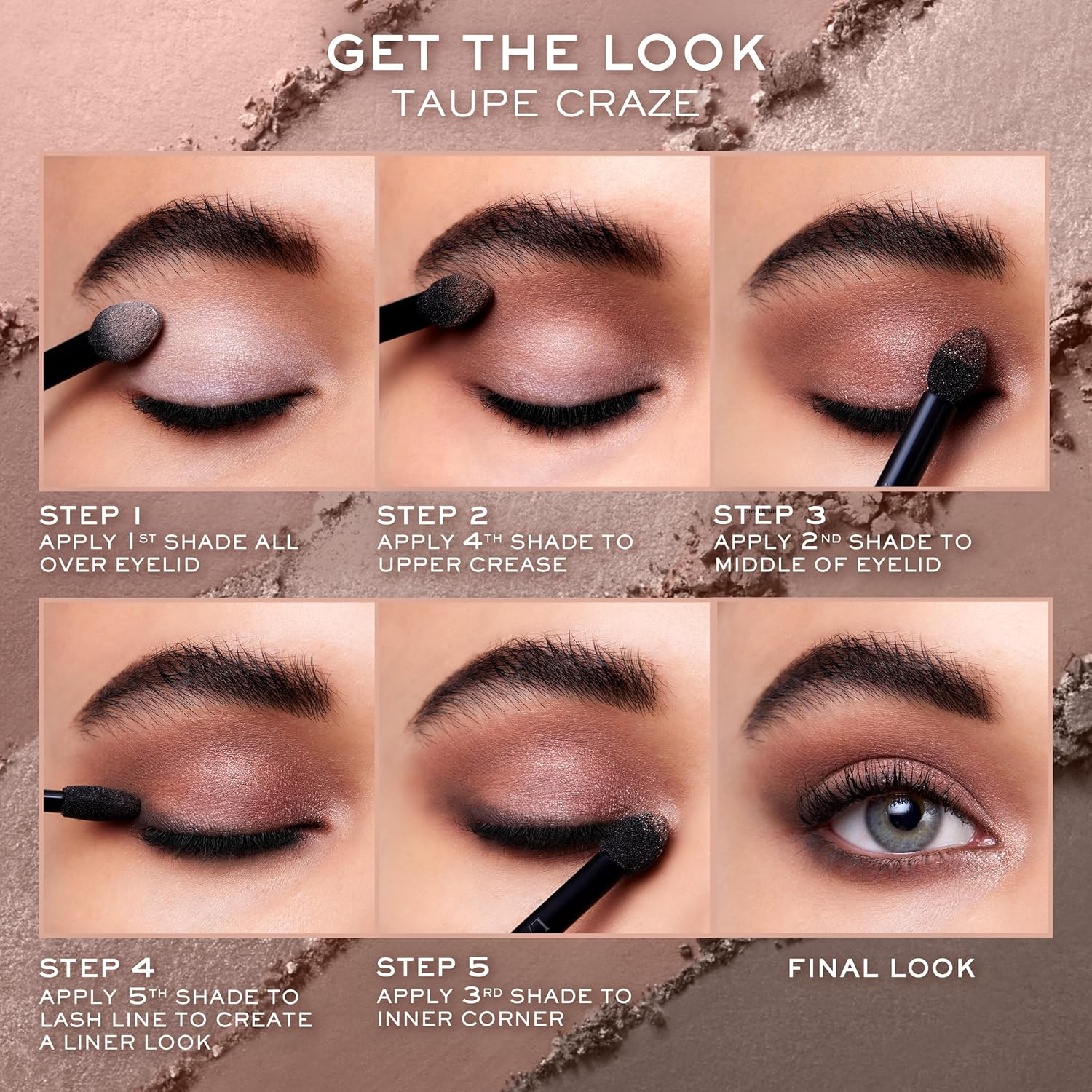 Lanc&ocirc;me Hypn&ocirc;se Eyeshadow Palette - Highly Pigmented & Long-Wear - Flake & Smudge-Proof - Smokey Chic - 4G image number 4