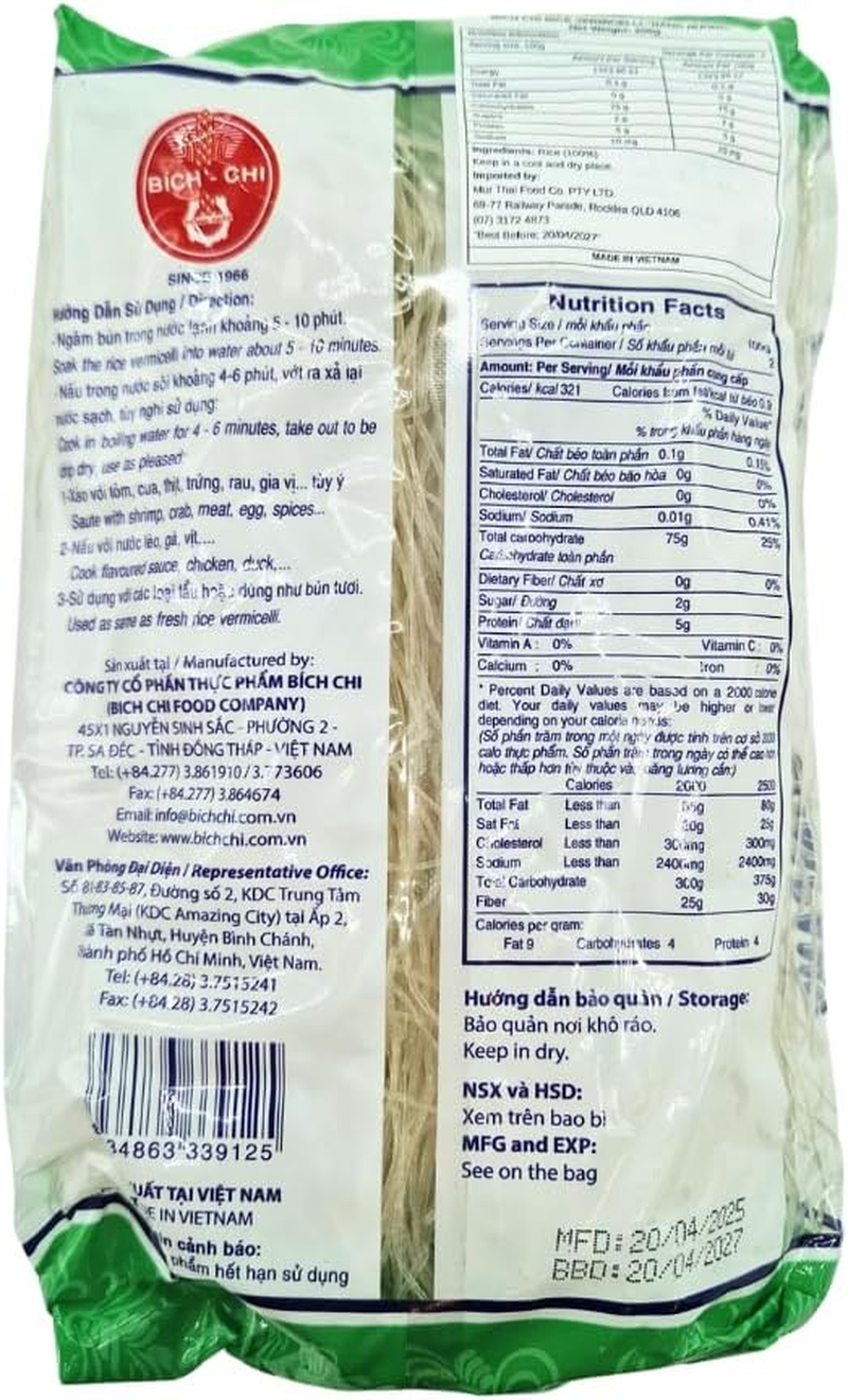 Bich Chi Nang Huong Rice Vermicelli 200G image number 1
