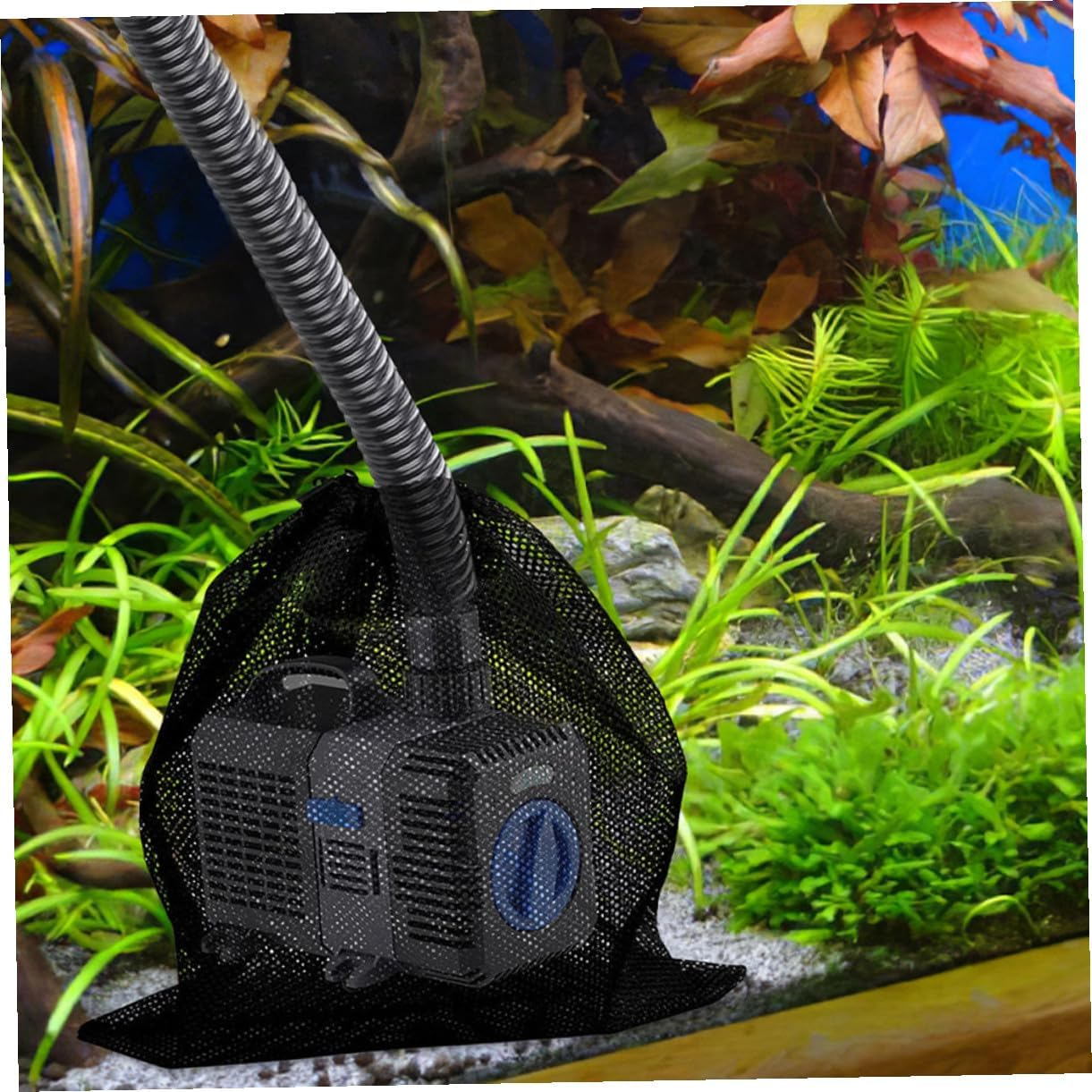 Homoyoyo 4Pcs Pump Filter Bags with Drawstring Mesh Pump Barrier Pouches for Outdoor Swimming Pool Aquarium Easy Installation and Reliable Filtration image number 4