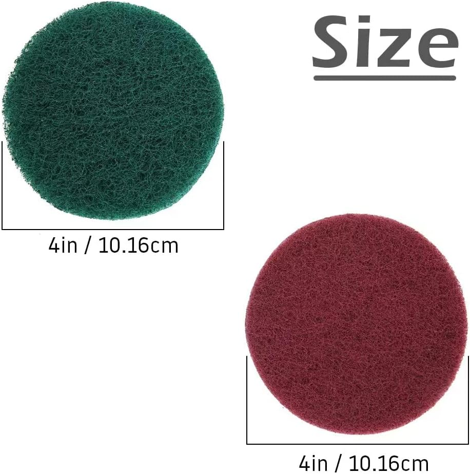 7Piece Drill Brush Attachments Set,Scrub Pads & Sponge, Power Scrubber Brush with Extend Long Attachment All Purpose Clean for Grout, Tiles, Sinks, Bathtub, Bathroom, Kitchen image number 2