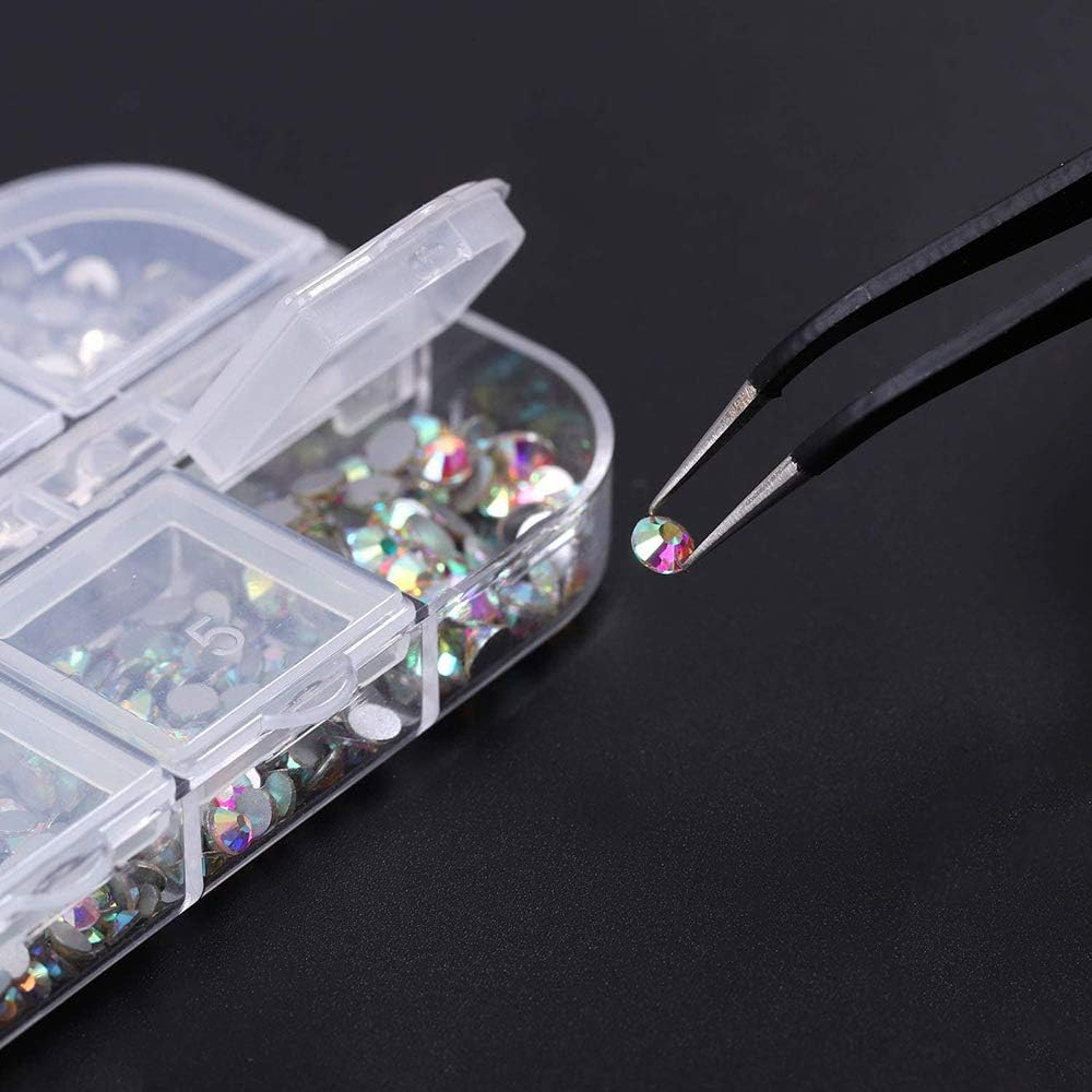 1 Box Nail Crystal Gems AB Rhinestones Nail Crystals Clear Rhinestones Art Decoration Nail Art Rhinestones image number 2