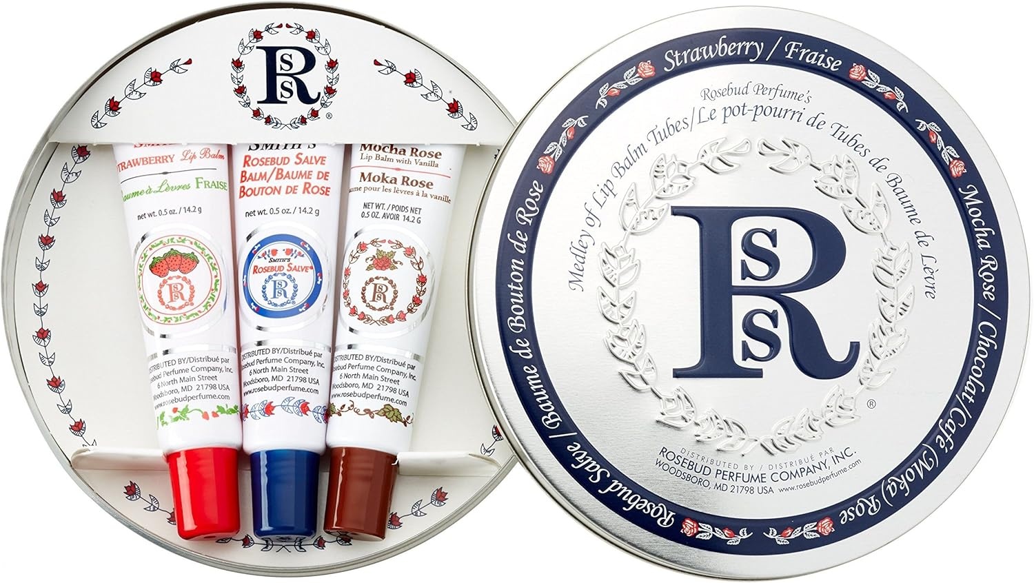 Rosebud Medley of Lip Balm Tubes, 0.5 Ounce Each