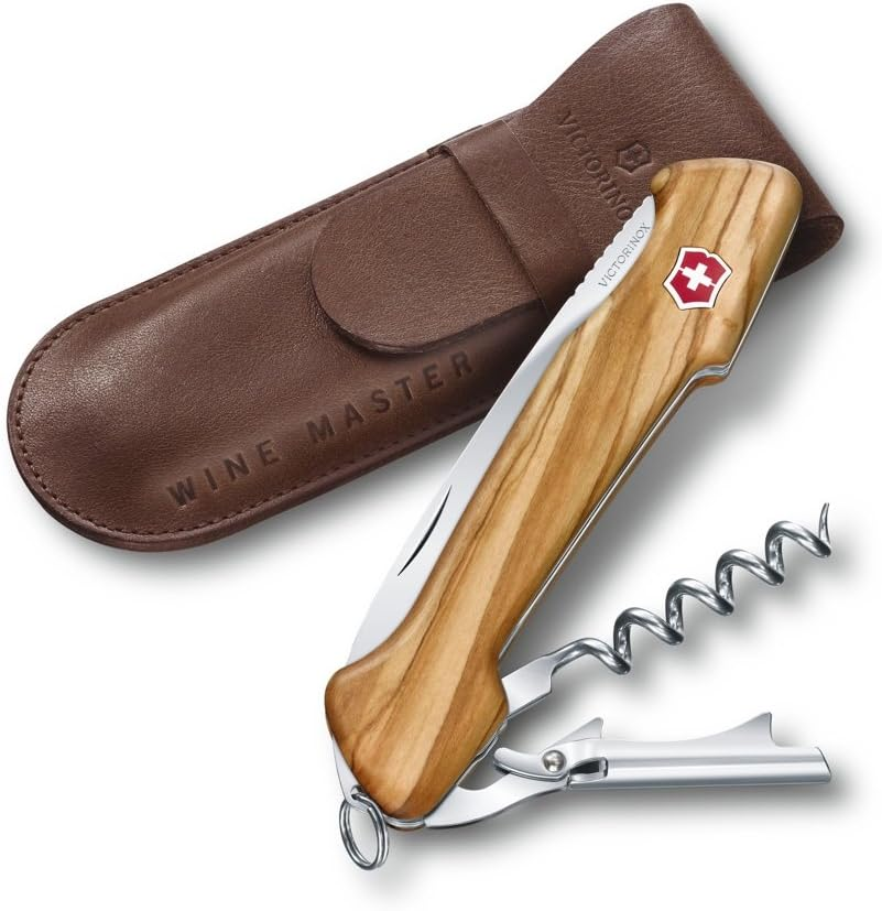 Victorinox 0.9701.64 Wine Master Olive with Pouch 130Mm for the Wine Connoisseur in Olive Wood 5.1 Inches image number 1