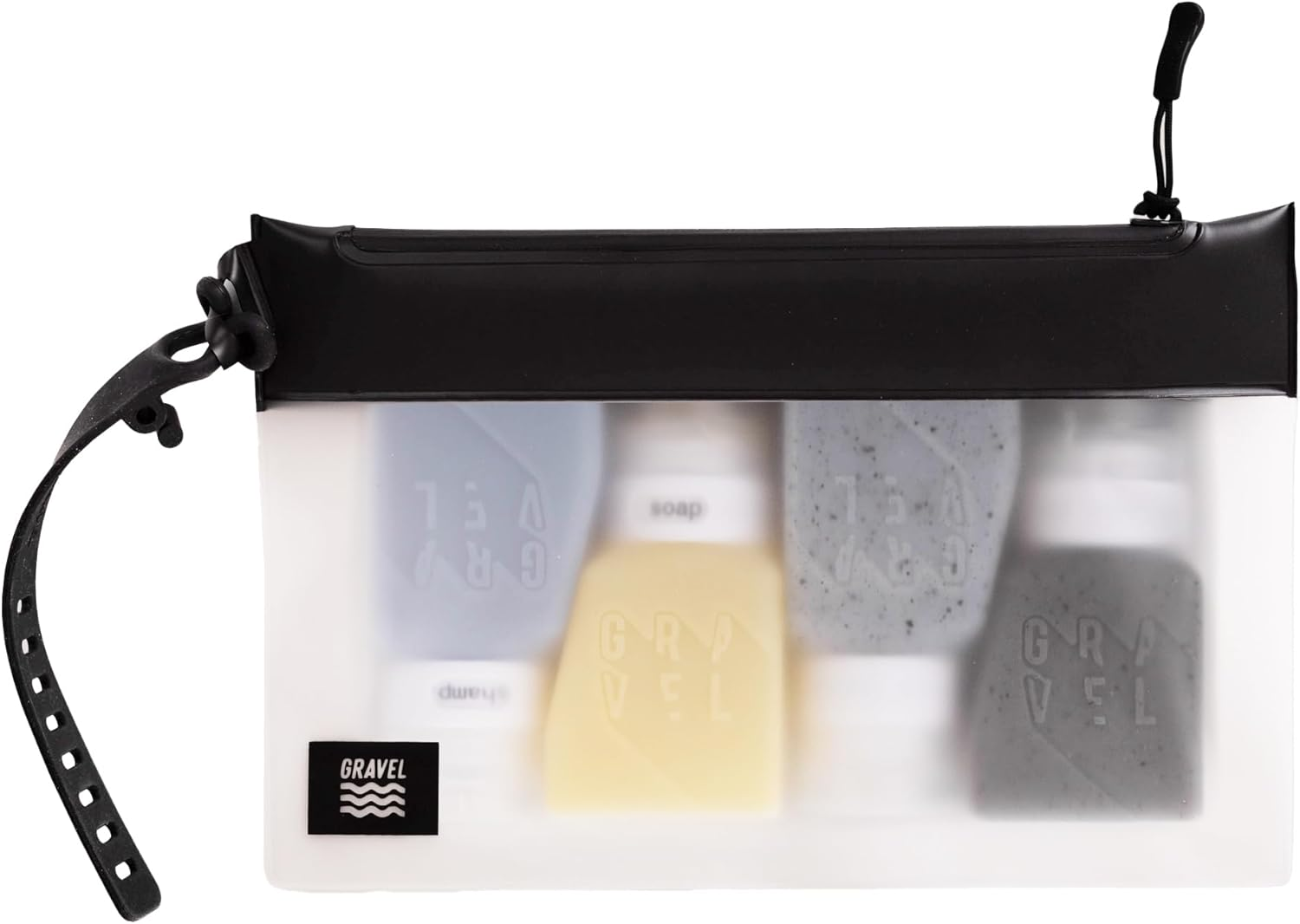 Gravel TSA Approved Travel Bottles - Leakproof, Squeezable, BPA Free, Compact Travel Containers for Toiletries Pack of 4 X 3 Oz / 100 Ml - Comes with TSA Approved Clear Bag