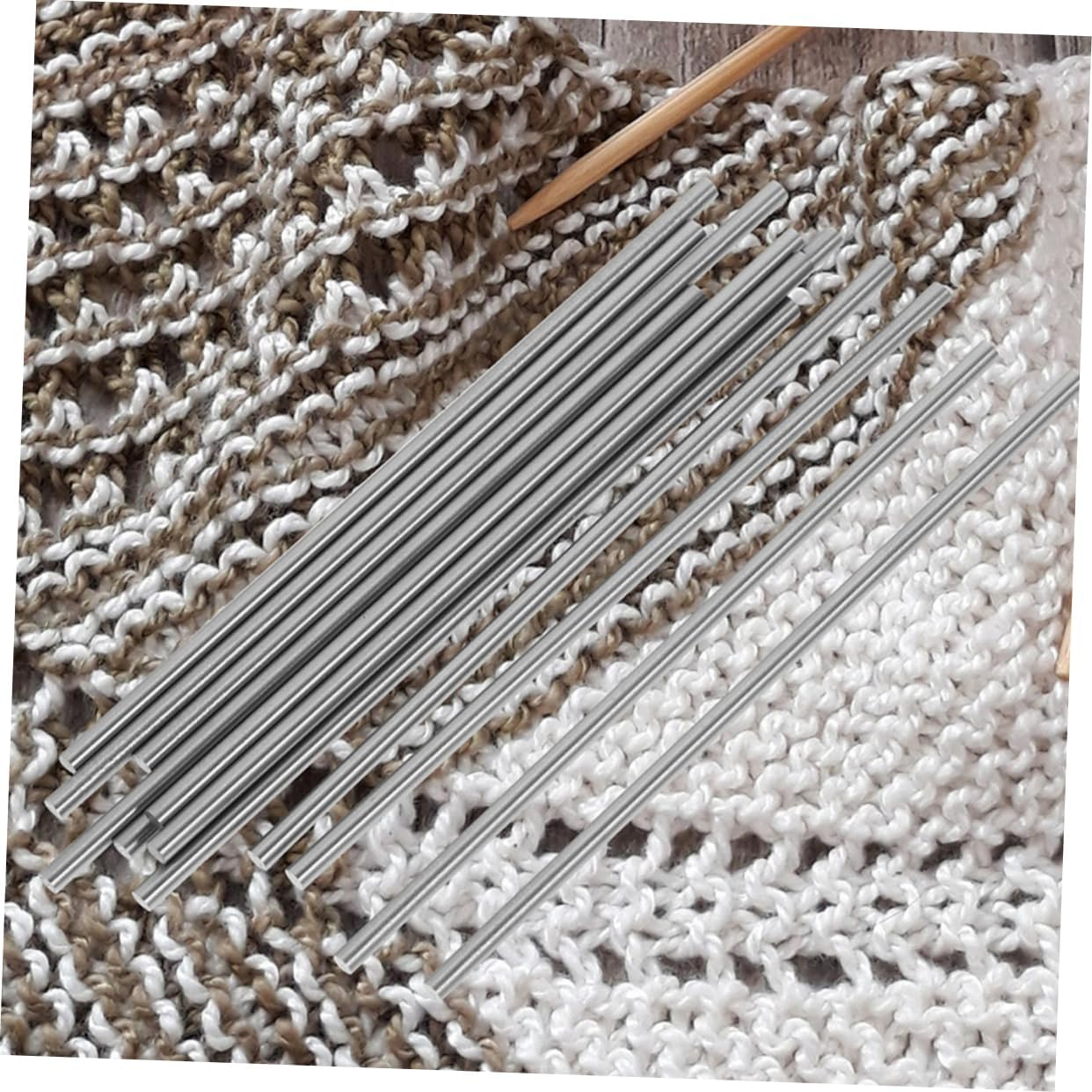 STOBOK 20Pcs Stainless Steel Pins Crochet Blocking Board Blocking Pins for Crocheting Knitting Supplies Accessories image number 6