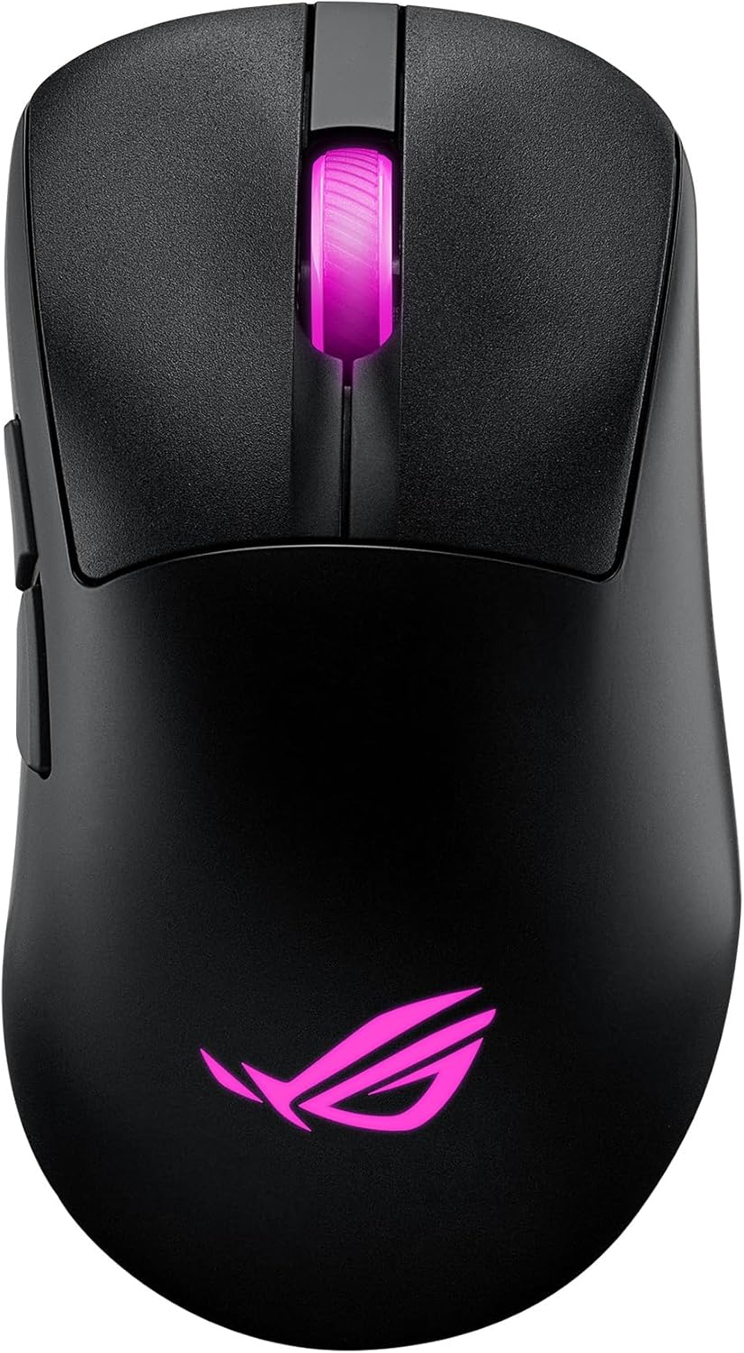 ASUS ROG Keris II Origin Wireless Gaming Mouse, 64G Lightweight, Ergonomic, Push-Fit Switch Socket, 42K Optical Sensor, ROG Micro Switch II, ROG Omni Receiver, 5 Programmable Buttons, Black image number 5