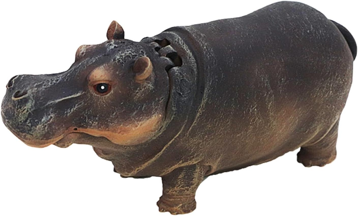 ＡＷＨＡＯ Fish Tank Bubbler Decoration, Air Bubbler, Hippo Sculpture, Resin Aquarium Ornament for Turtle Tank image number 5