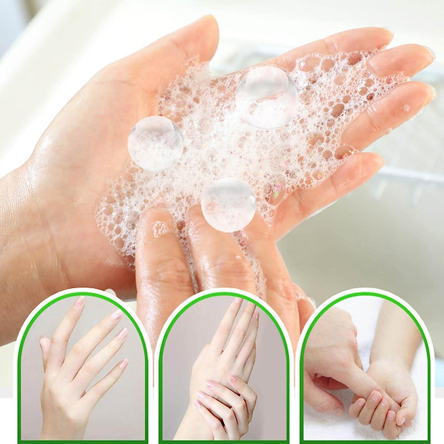 Lahomia 1000Pcs Mini Soap Paper, Hand Washing Soap, Kids Scented Slice Fast Foaming Portable for Outdoor Activities Hiking Indoor Travel, Mixed Pack image number 3