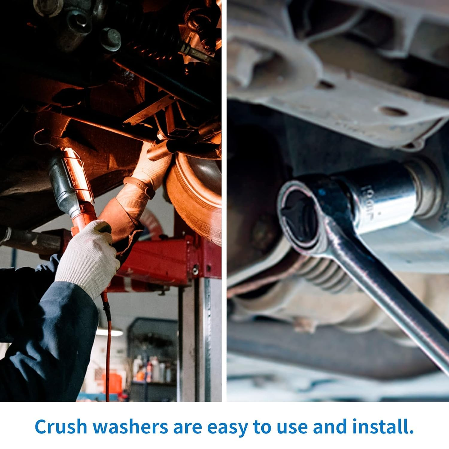 20Pcs Aluminum Drain Packing M14 Oil Drain Plug Gasket Compression Washer Sealing Ring Change Oil image number 2