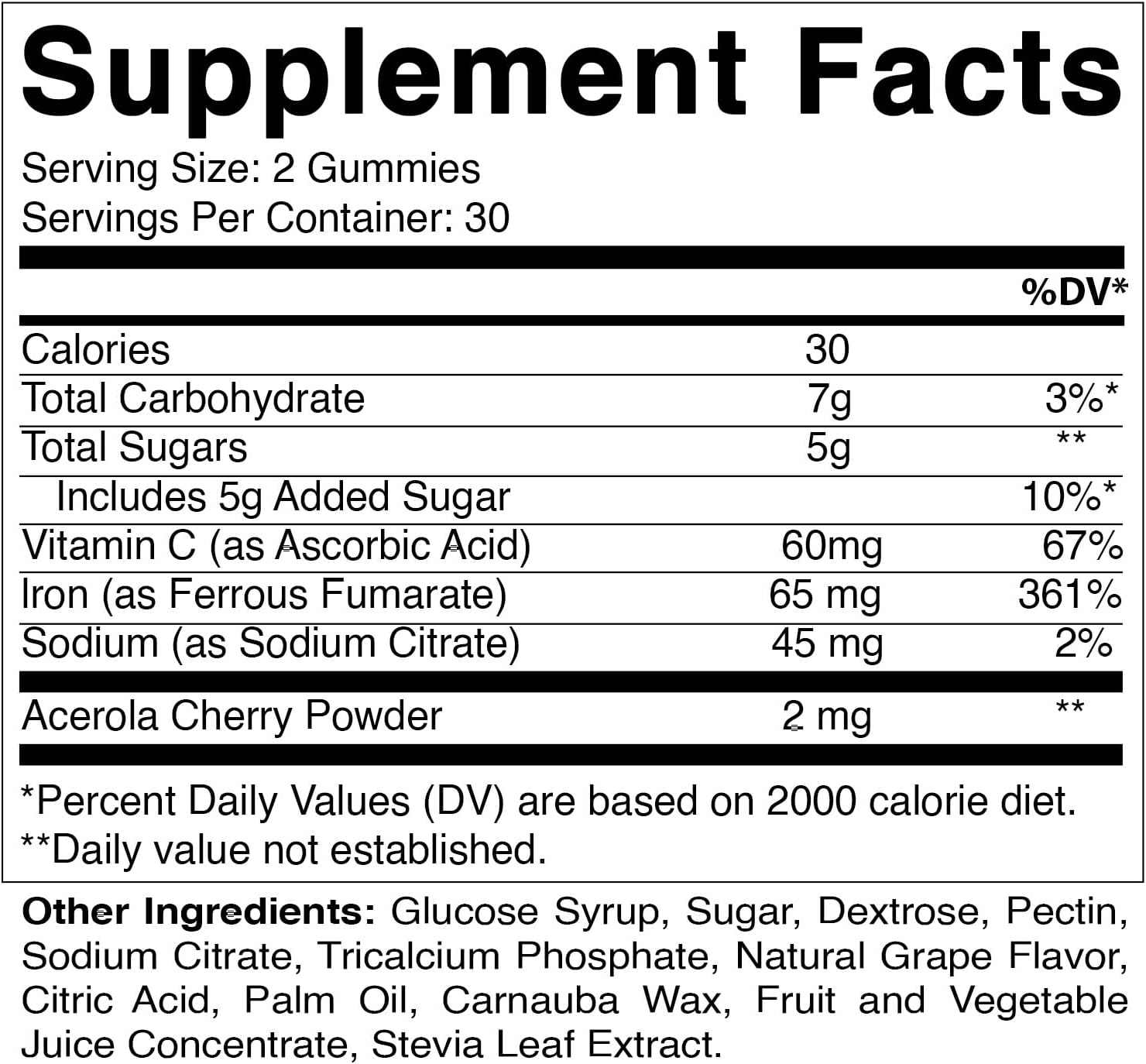 Vitamatic Iron 65 Mg Gummies Supplement for Women & Men - 60 Vegan Gummies - Great Tasting Iron Gummy Vitamins with Vitamin C (1) image number 3