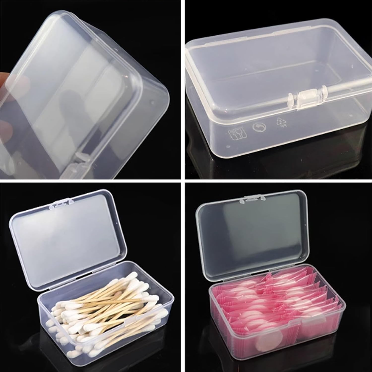 Linyongc 6Pcs Plastic Playing Game Card Storage Boxes, Rectangular, Transparent, Waterproof, 6.5 X 9.5 X 2.6 Cm, 72 Grams Each image number 6
