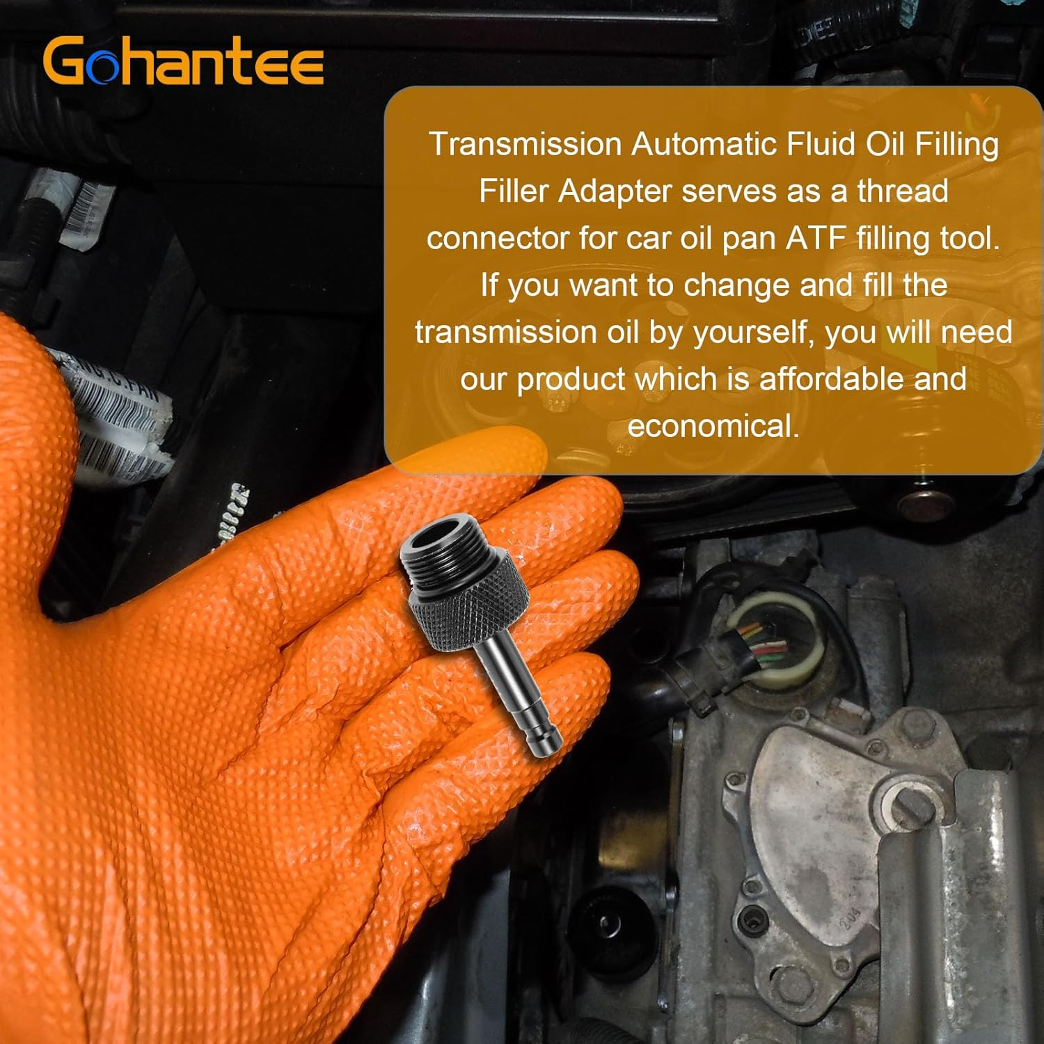 Gohantee Transmission Automatic Fluid Oil Filling Filler Adapter Fit for VW Audi 09G 01J 722.9 CVT DSG ATF Benz 722.9 image number 2