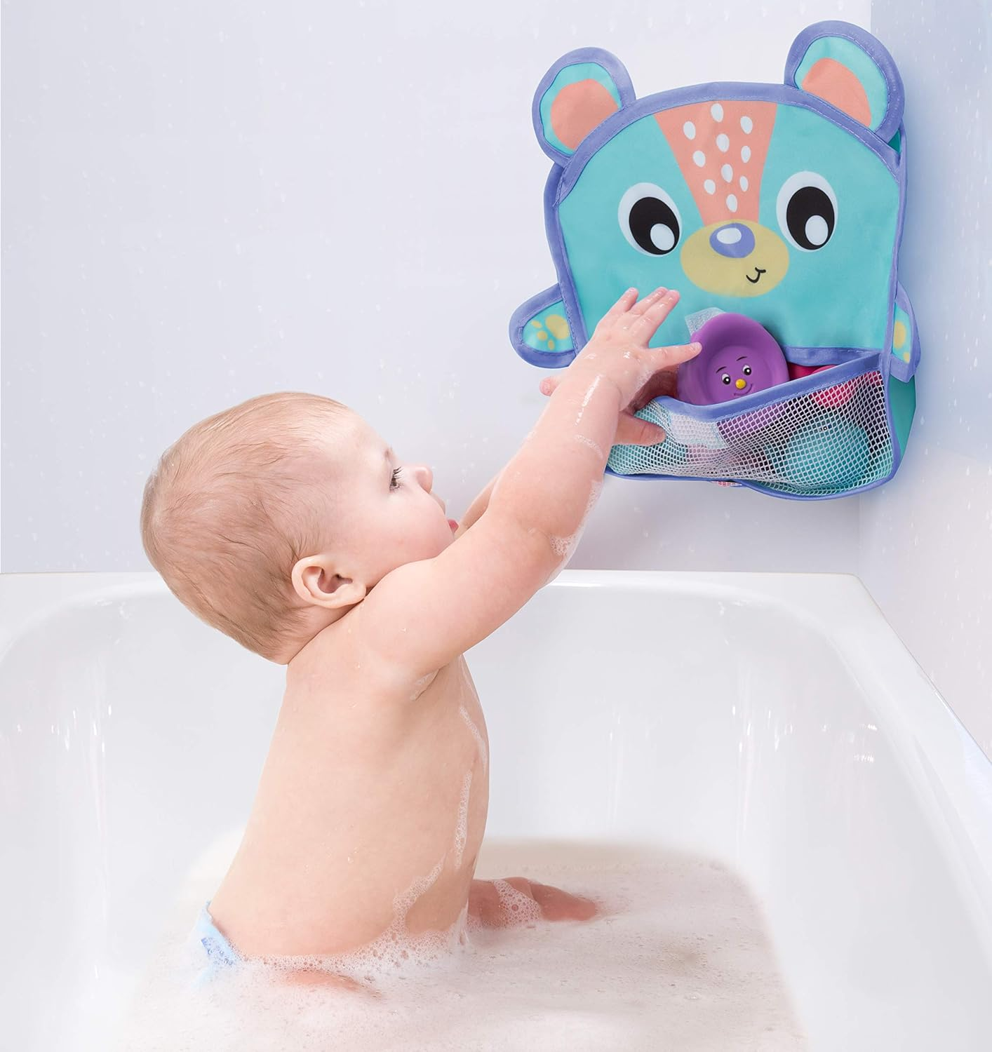 Playgro Bear in the Bath Corner Organiser, Multi,