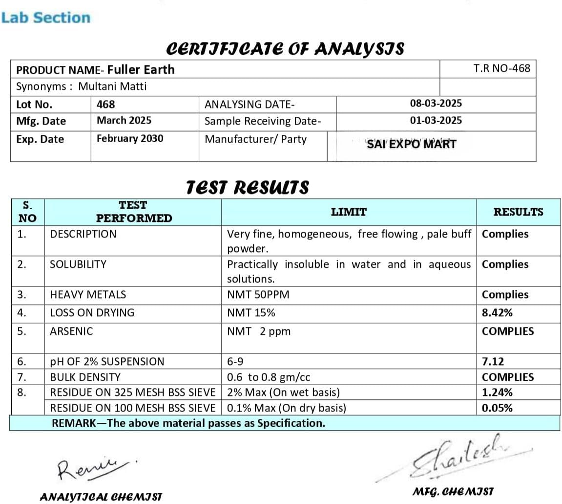 Herbs Botanica 100% Natural Multani Mitti Powder (Fuller'S Earth Clay) Bentonite Clay 5.3 Oz | 150 Gms image number 6