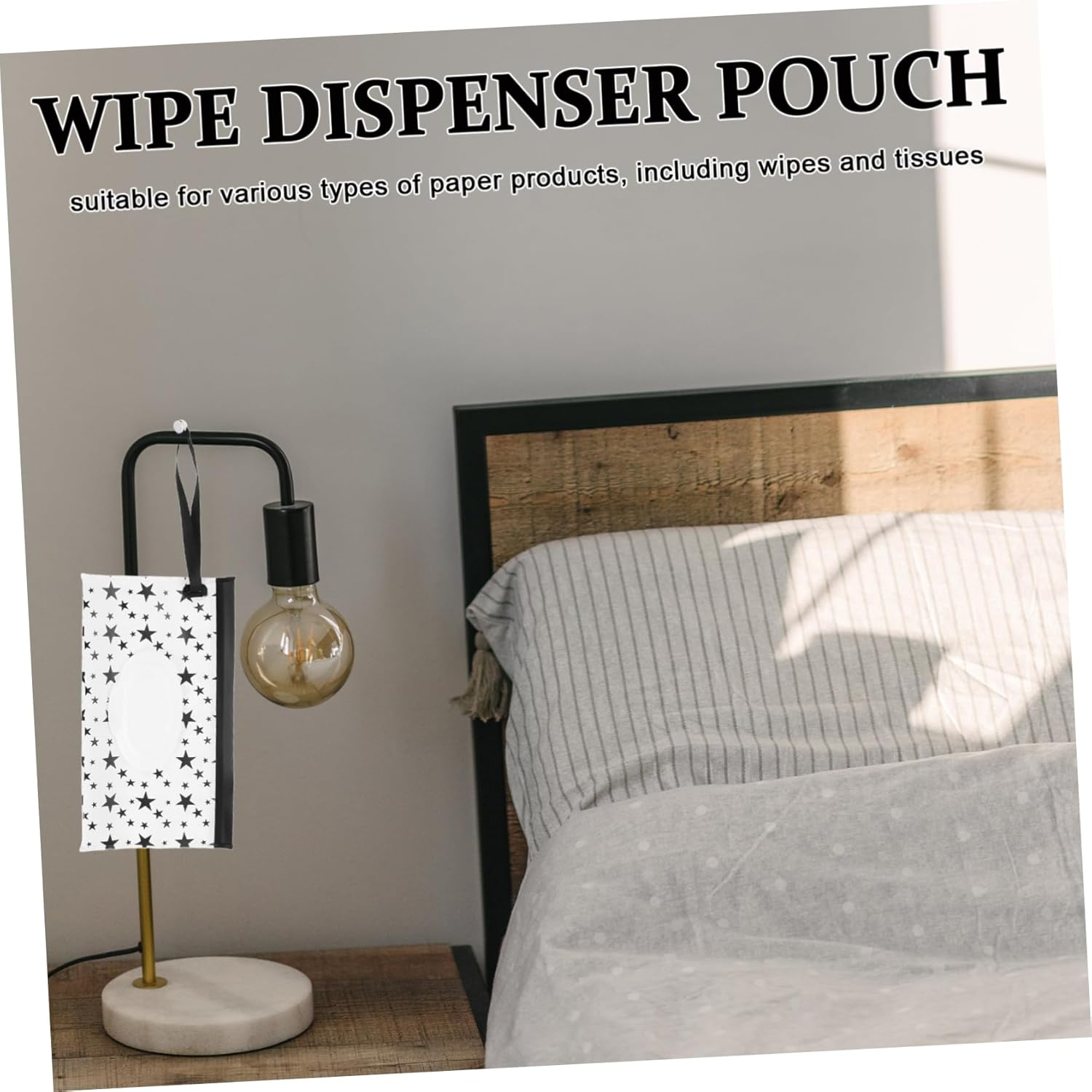 2Pcs Portable Wipe Holder Case Travel Wipes Dispenser Bag for Household Use image number 1