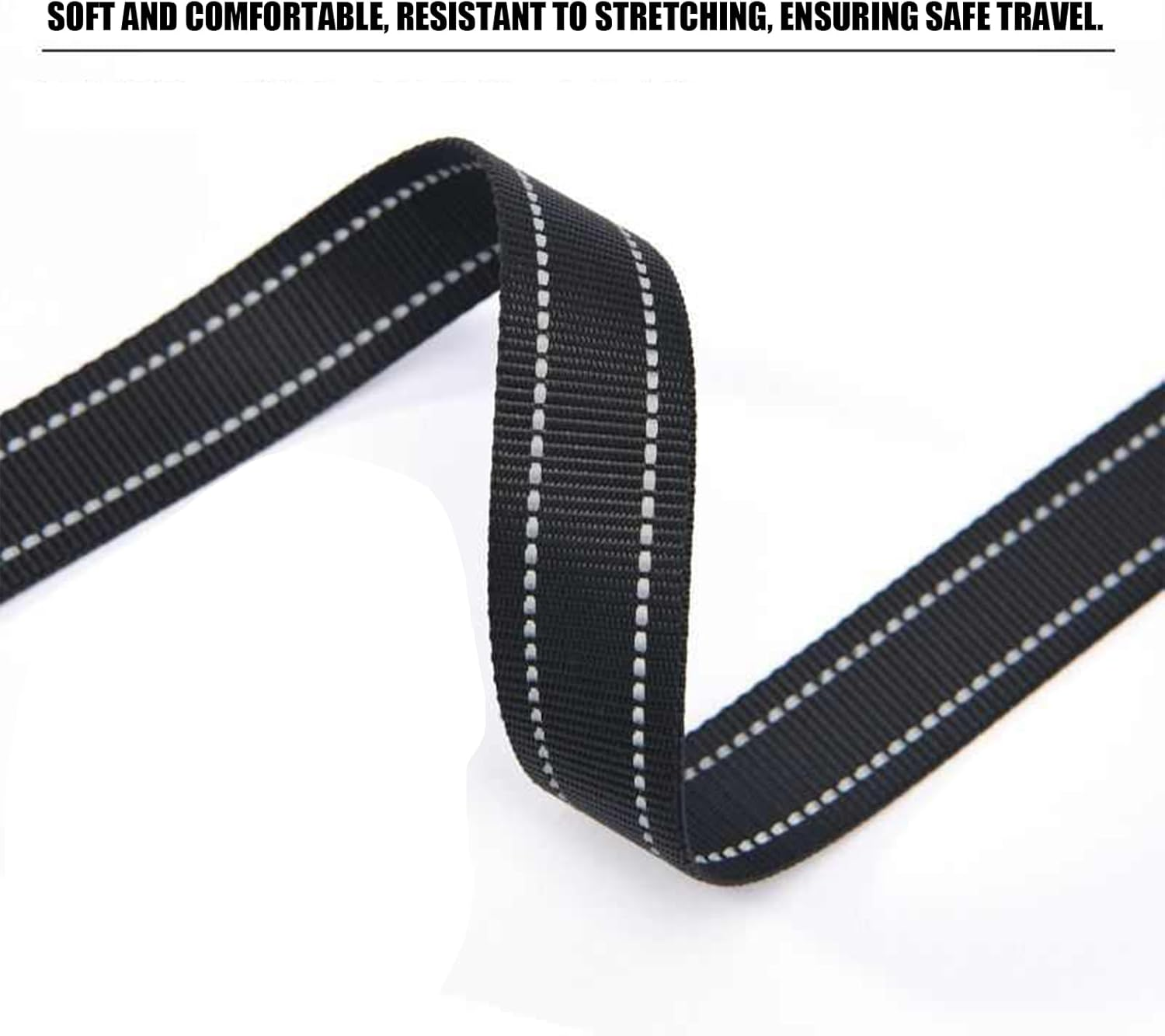 CTOUUGRS Heavy Duty Dog Leash with 2 Handles and Padded Traffic Handle for Extra Control 6 Foot Long for Medium to Large Dogs Black 6Ft image number 5