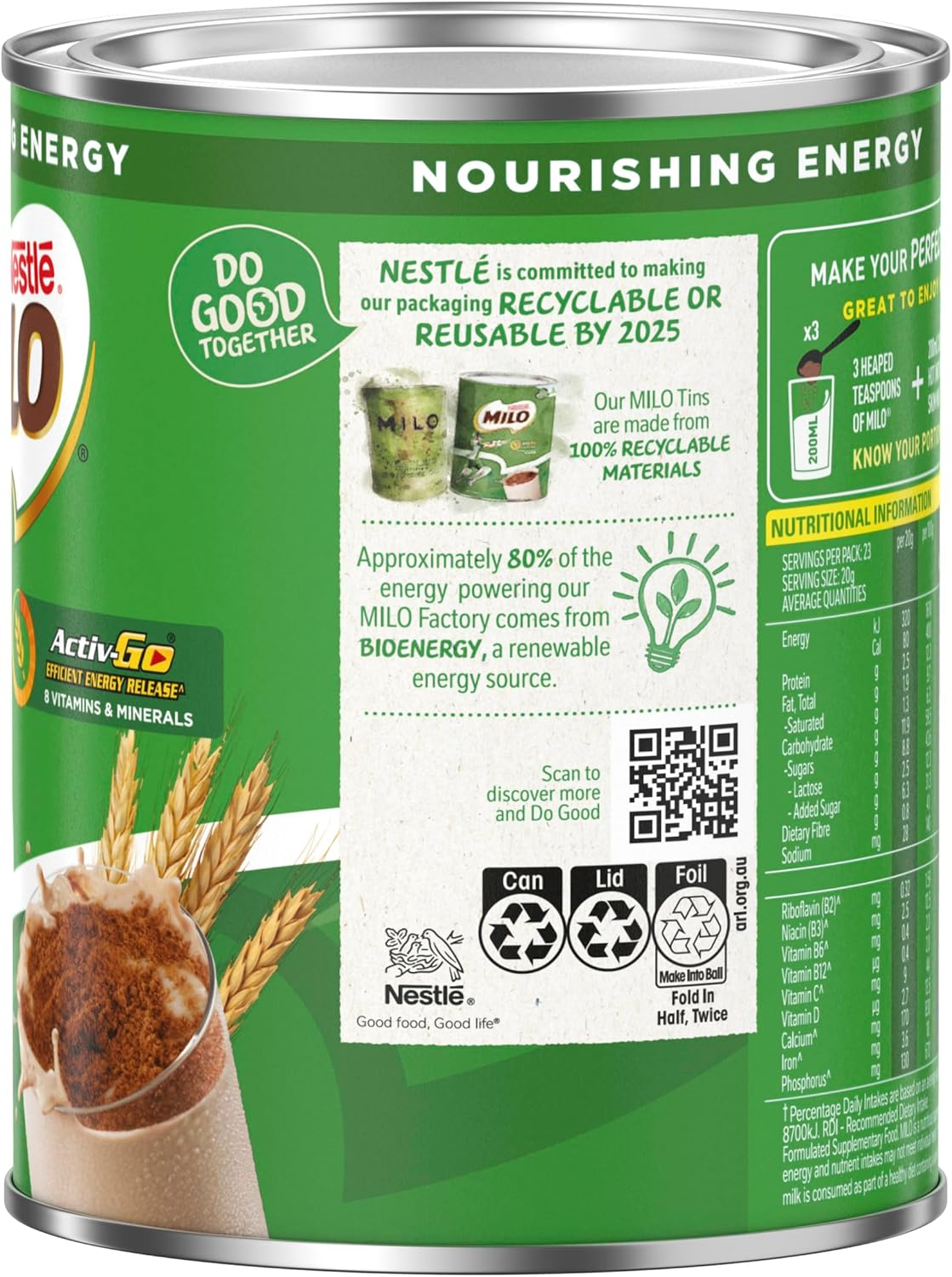 Milo Chocolate Malt Powder Drink 460 G image number 4