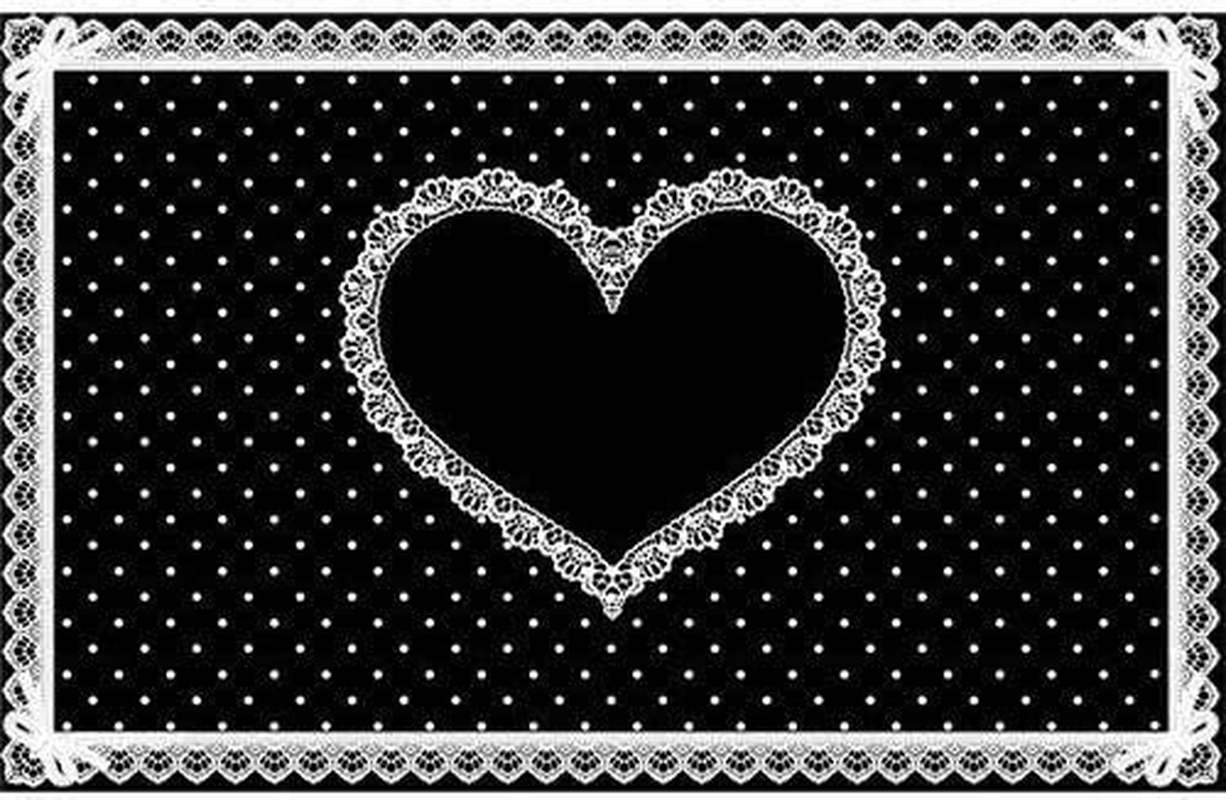 Silicone Nail Mat, Black X White, 28.0 X 17.7 Inches (710 X 4