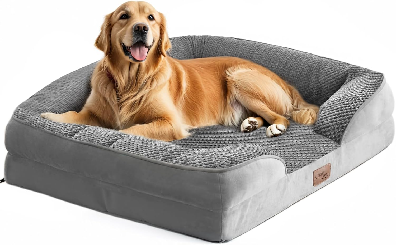 STORM HERO Orthopedic Dog Bed - Dog Sofa Beds for Small/Medium Dogs, Memory Foam Anxiety Pet Bed with Warm Mattress Cushion, Washable Dog Bedding Firm Support, Cozy Pet Crate Bed (77 X 59Cm)