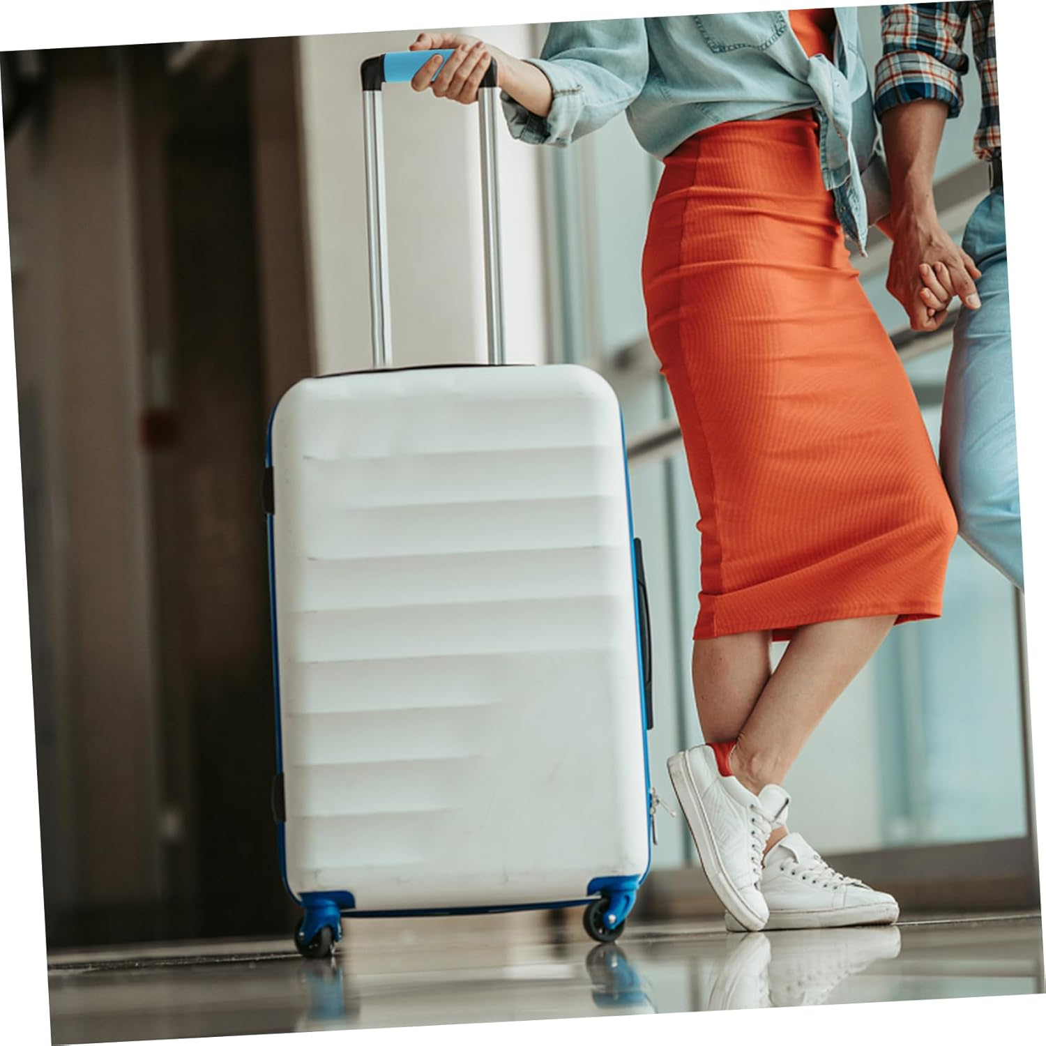 Holibanna 2Pcs Luggage Handle Wraps for Travel Hand Protectors Decorative Covers Go Wraps Neoprene Material Easy to Use Bright image number 5