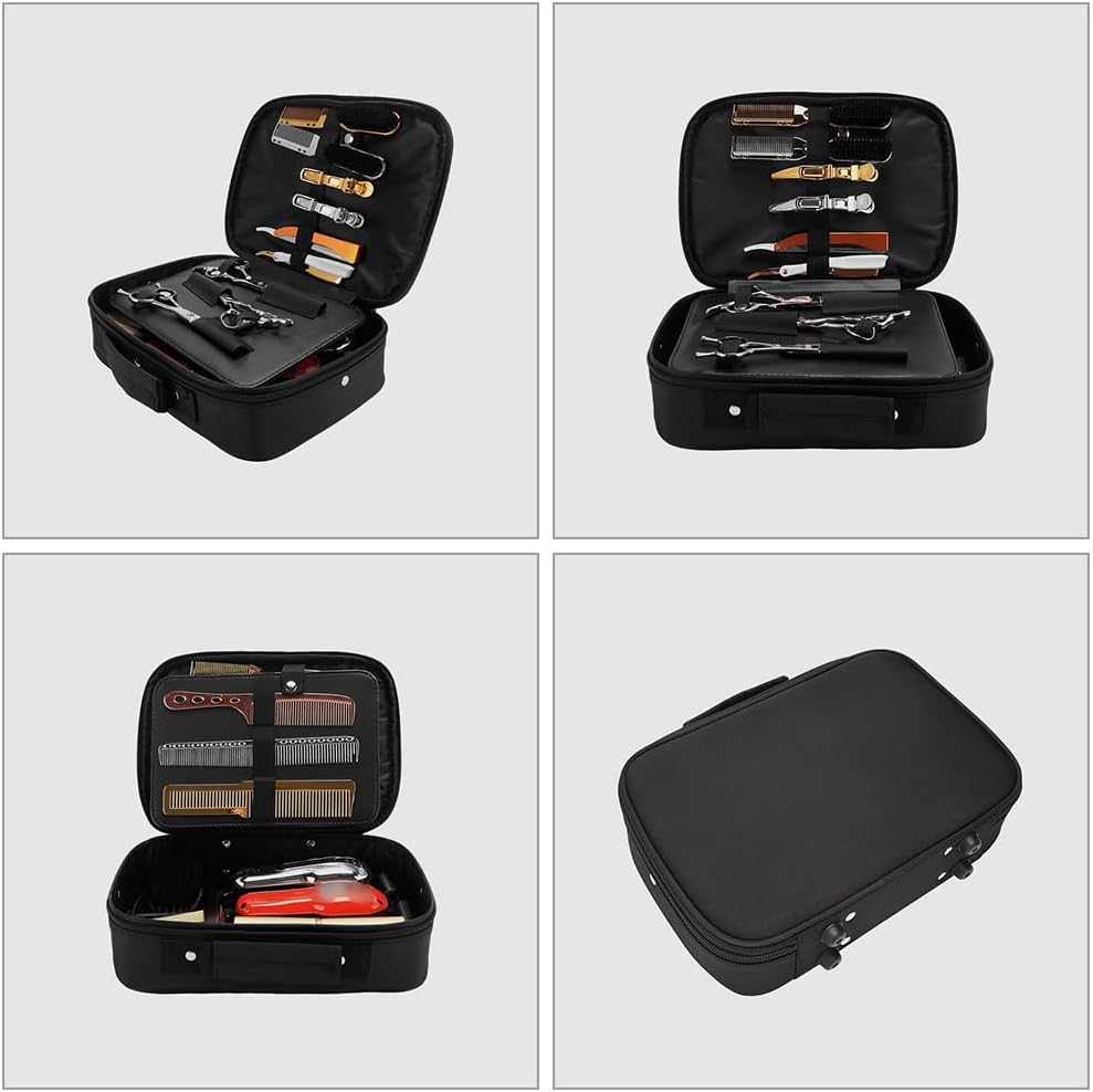 DOITOOL Large Capacity Hairdresser Scissor Bag Barber Haircut Scissor Organizer for Hairstylists Travel-Friendly Hairdressing Tool Case Durable and Spacious Barber Storage image number 4