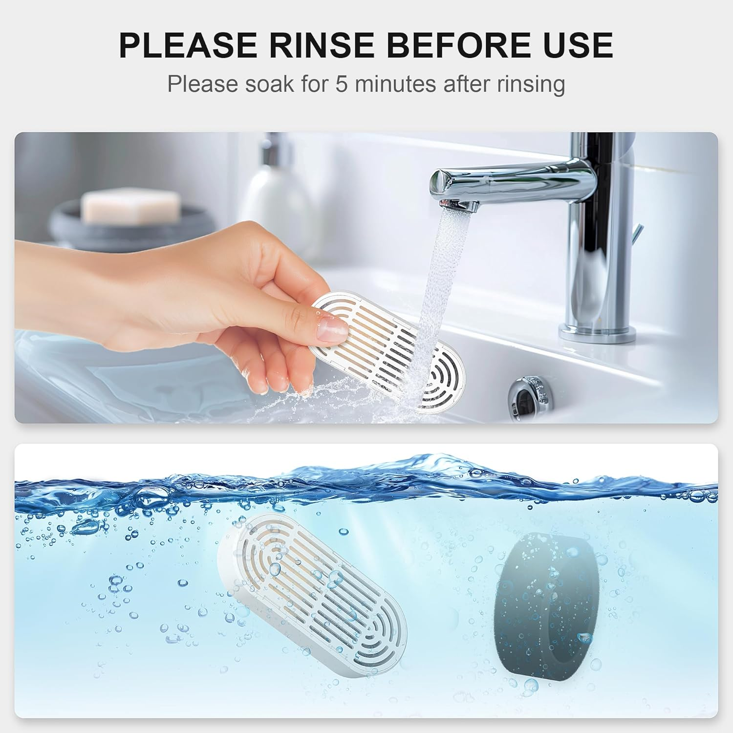 Cat Water Fountain Filters, 6 Pcs Cat Fountain Filters & 6 Pcs Foam Pre-Filter Replacement for 3.2L Cat Water Fountain Stainless Steel, Filters for Cat Drinking Fountain Pet Water Dspensers Water Bowl image number 5