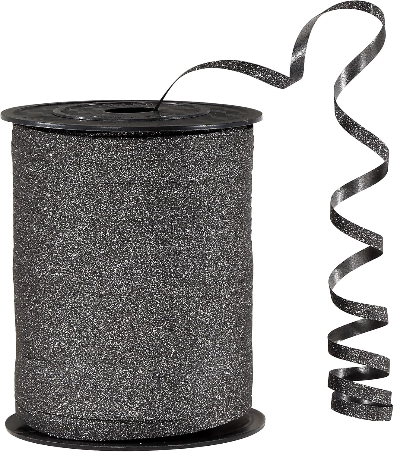 Black Glitter Curling Ribbon 500 Yards Blue Ribbon of Perfect for Gift Wrapping Balloons Curly Decorations Thin 3/16" Ribbon for Baby Showers Christmas and More.