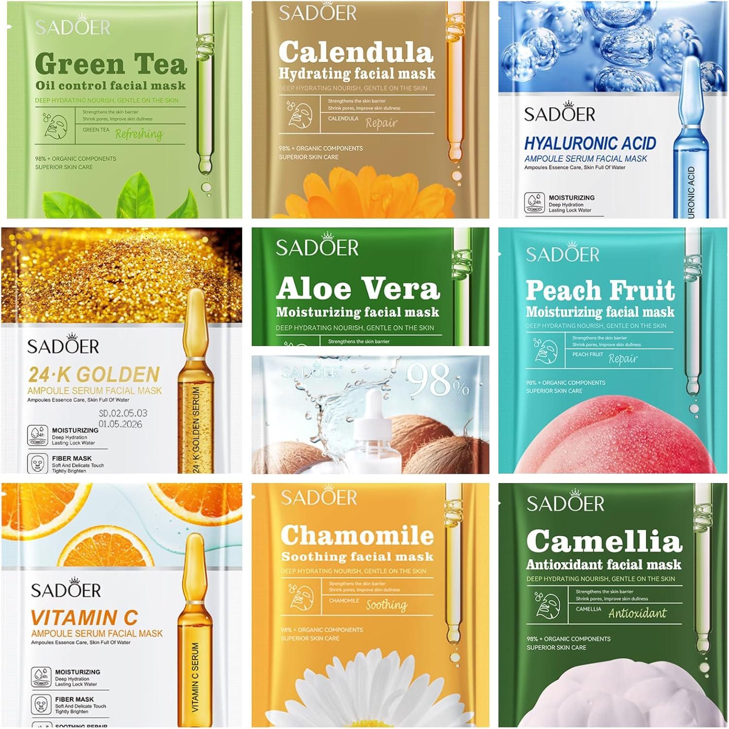 Face Masks, Beauty Sheet Masks image number 2