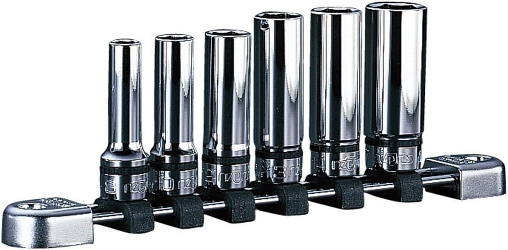 Kyoto Machine Tools (KTC) Neplos 3/8 Inch (9.5 Mm) Universal Socket Set, Set of 5 NTB305JUA image number 5